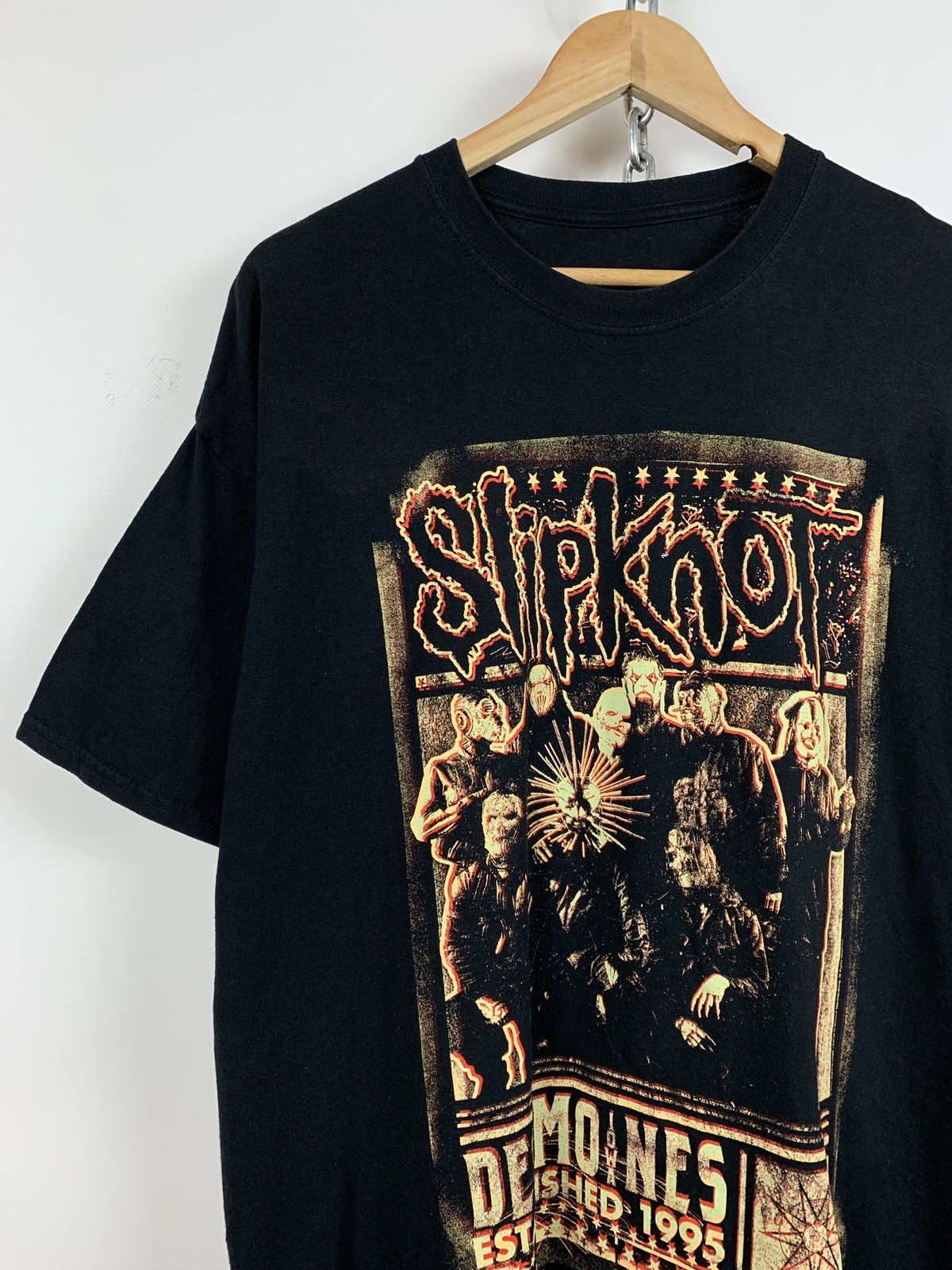 Band Tees 2015 Slipknot Des Moines Black Band T-Shirt Size US XXL / EU 58 / 5 - 3 Thumbnail