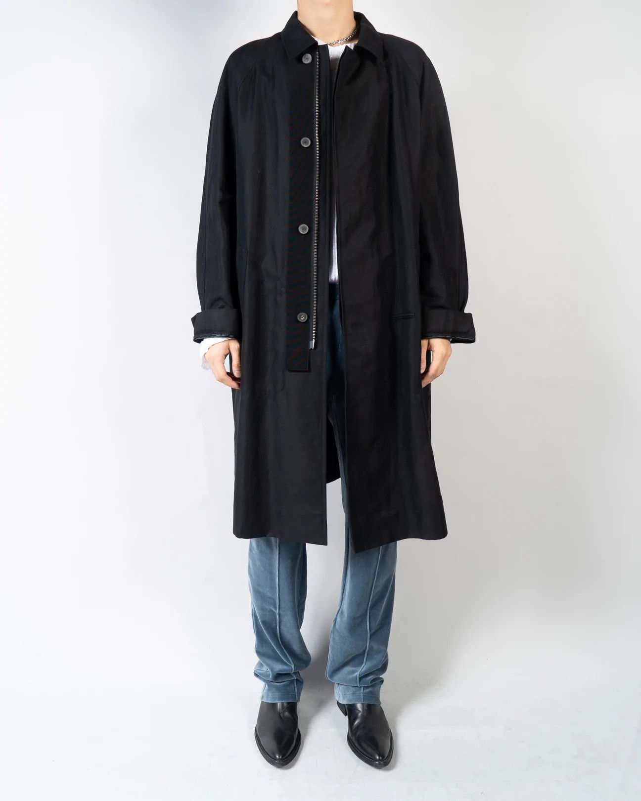 Haider Ackermann SS17 Blood Splatter Embroidery Trench Coat