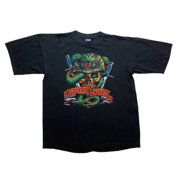 Vintage Just Brass „Sudden Death“ Vintage T-Shirt 1989 Deadstock L