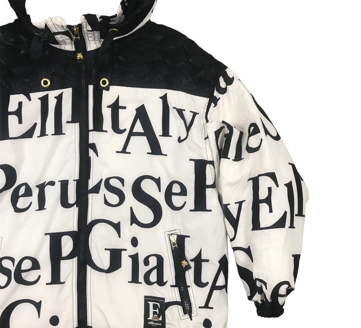Ellesse × Goldwin Vintage Ellesse By Goldwin Full Print Hoodie Jacket Size US L / EU 52-54 / 3 - 2 Thumbnail