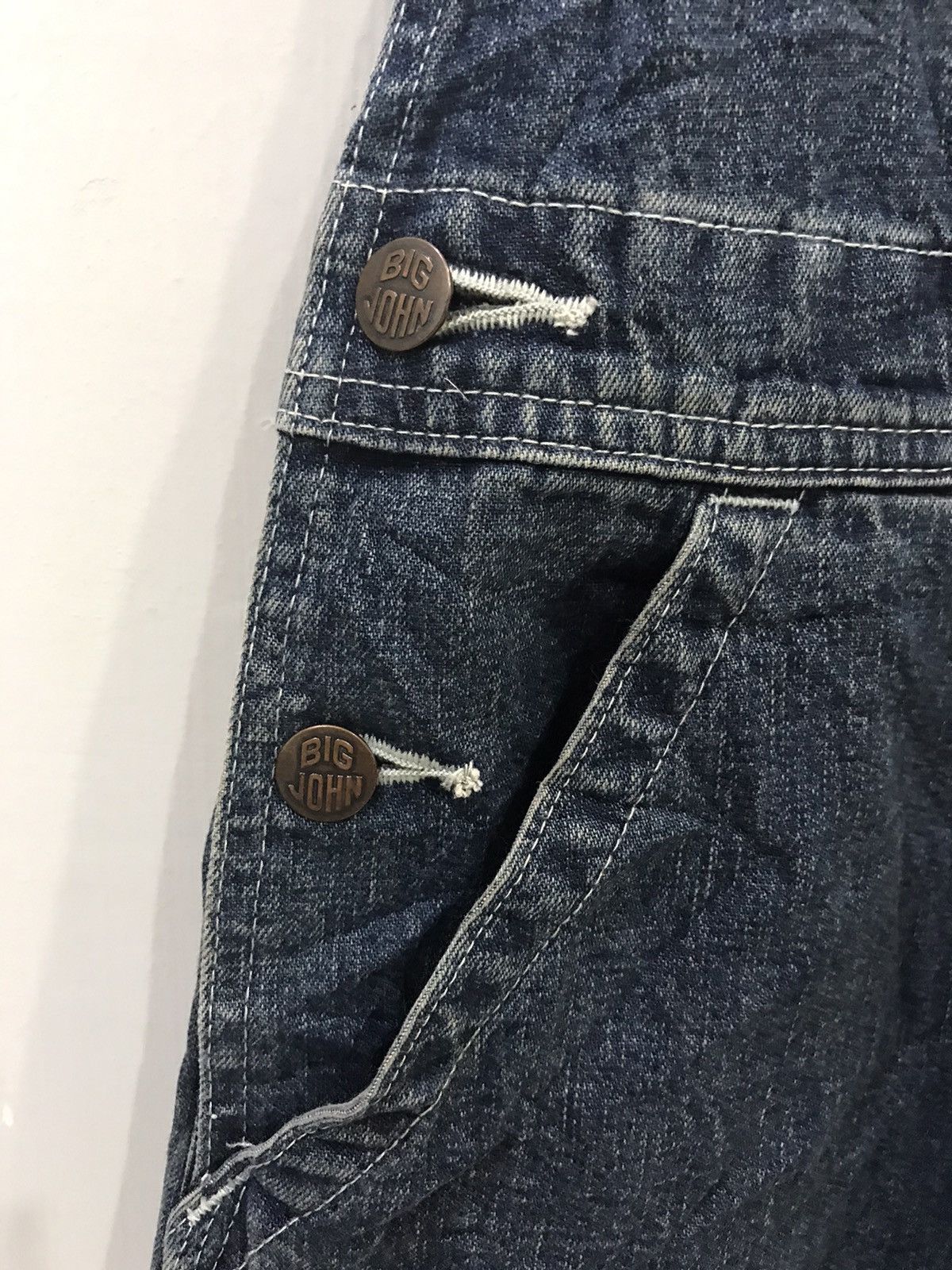 Big John For W31-29🔥BIG JOHN Japan Denim Overall Size US 33 - 5 Thumbnail