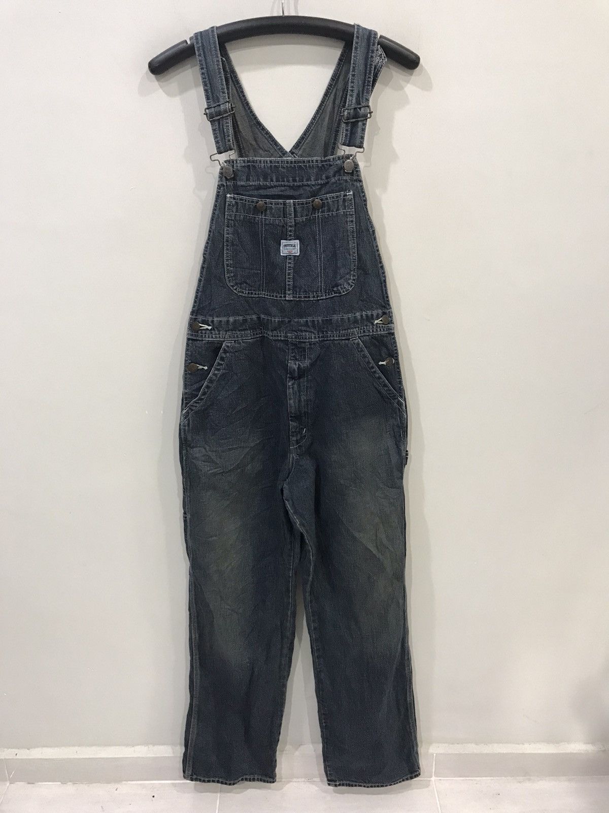For W31-29🔥BIG JOHN Japan Denim Overall