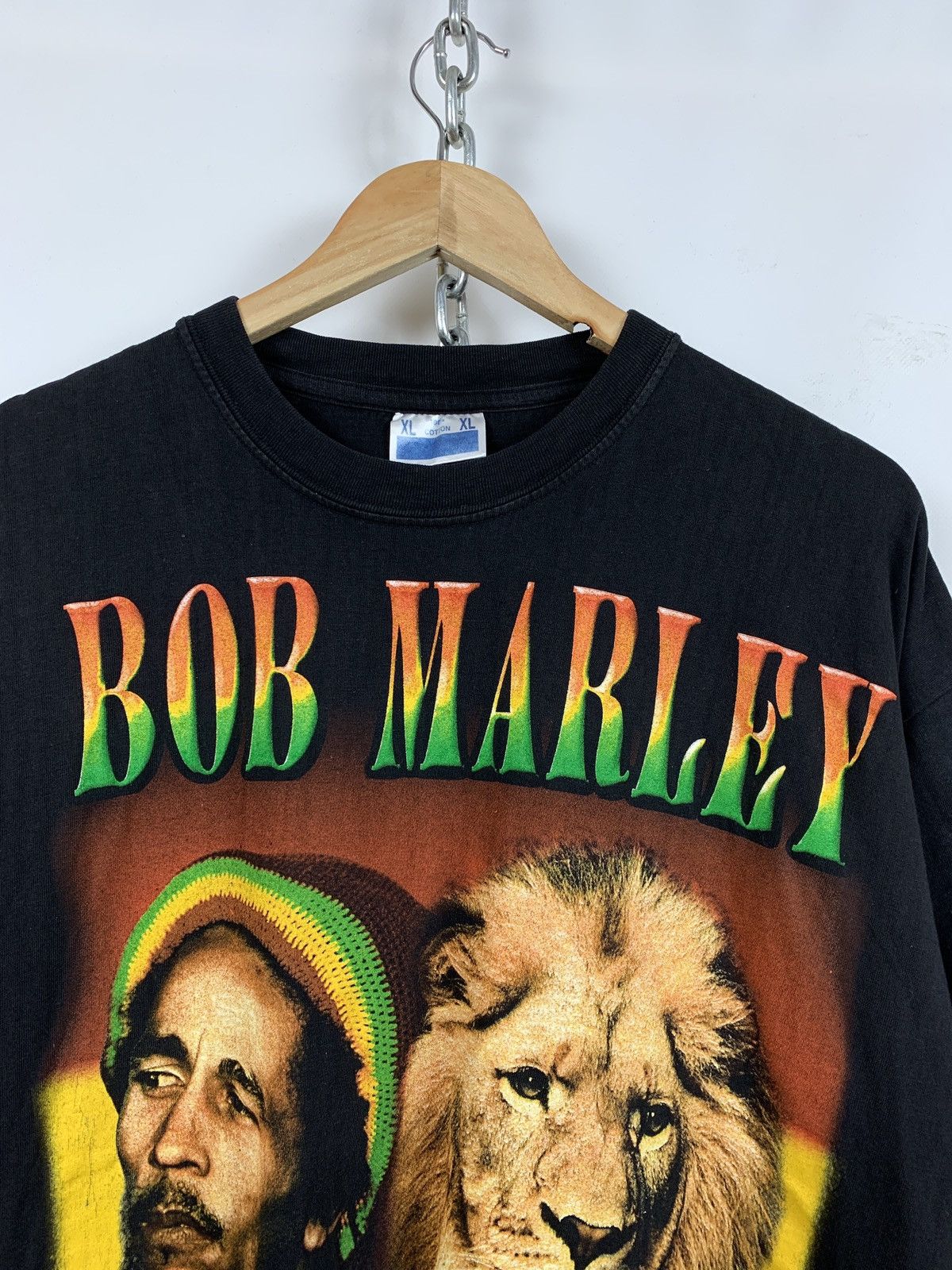 Band Tees 90s Vintage Bob Marley The King Of Reggae T-Shirt Size US XL / EU 56 / 4 - 8 Thumbnail