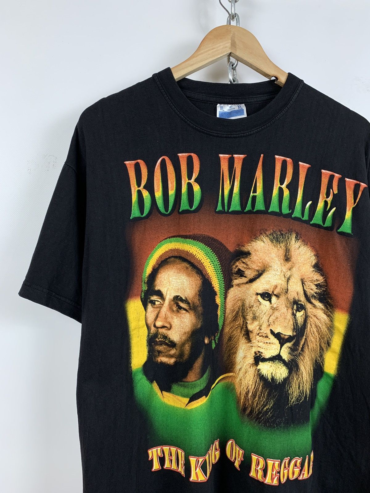 Band Tees 90s Vintage Bob Marley The King Of Reggae T-Shirt Size US XL / EU 56 / 4 - 3 Thumbnail