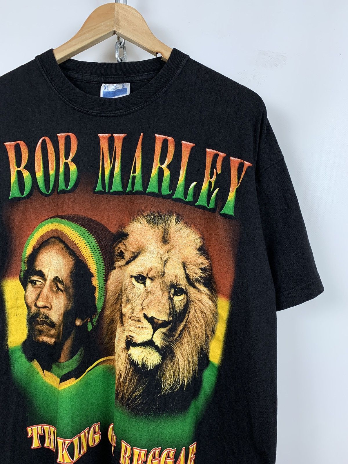 Band Tees 90s Vintage Bob Marley The King Of Reggae T-Shirt Size US XL / EU 56 / 4 - 4 Thumbnail