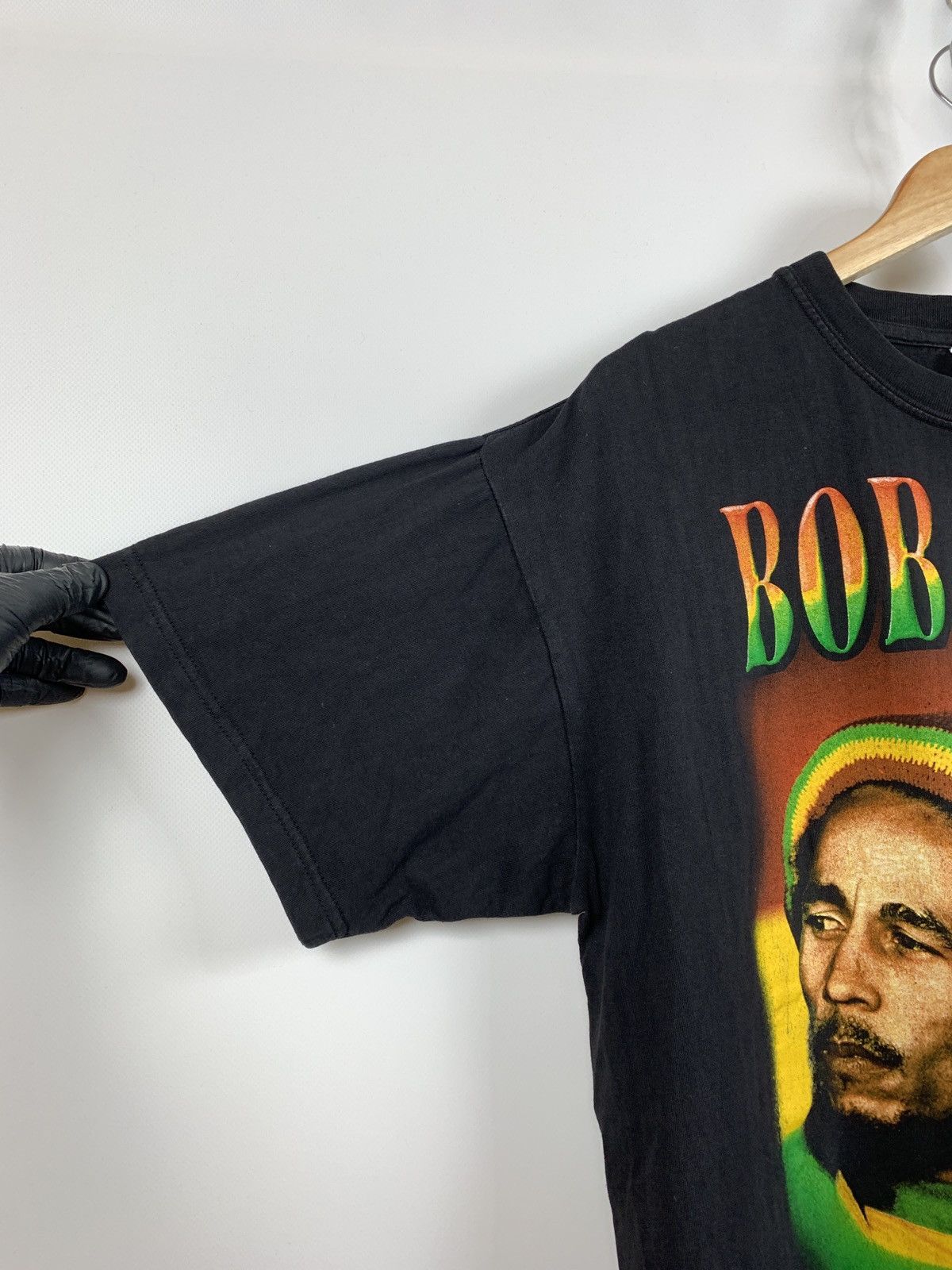Band Tees 90s Vintage Bob Marley The King Of Reggae T-Shirt Size US XL / EU 56 / 4 - 9 Thumbnail