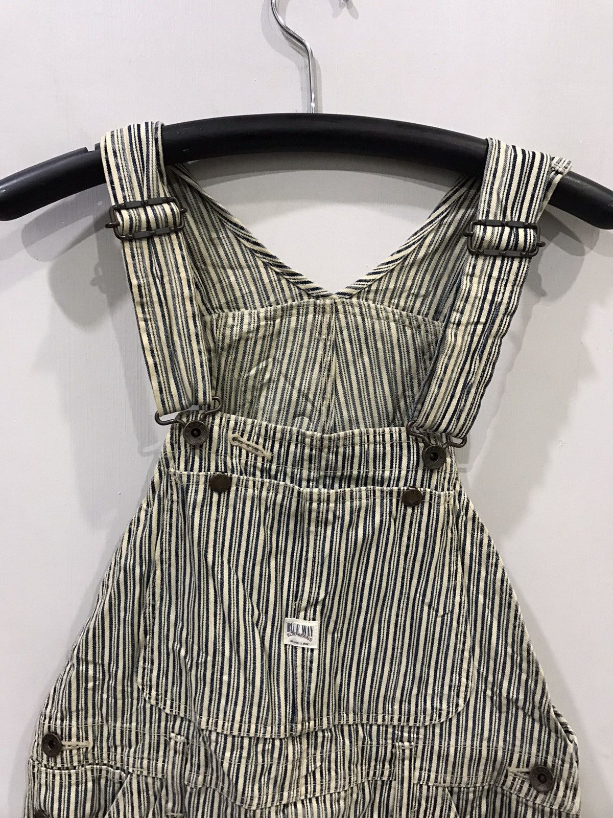 Japanese Brand 🔥For W30-32🔥BLUE WAY Hickory Stripe Overall Size US 34 / EU 50 - 2 Thumbnail