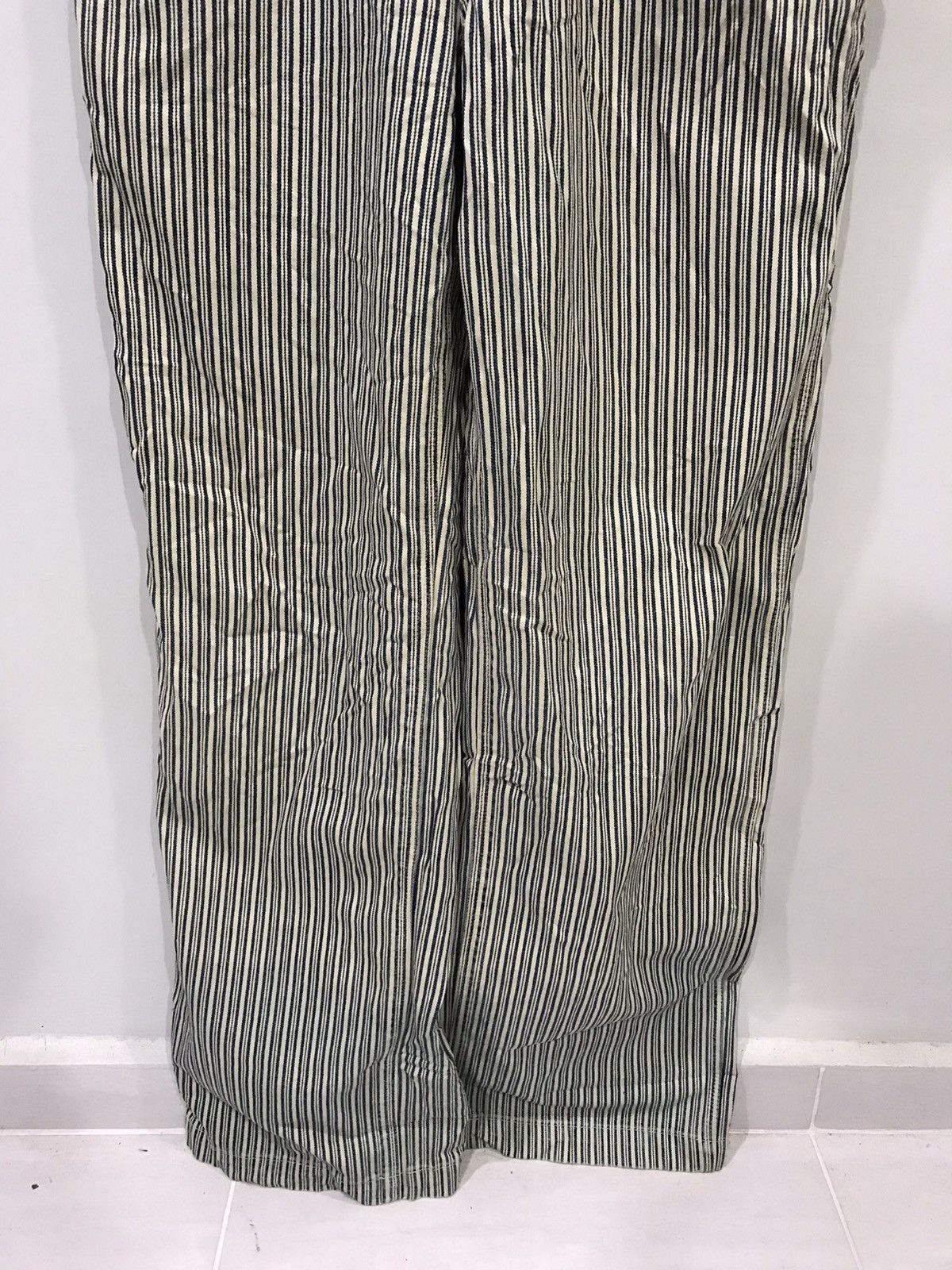 Japanese Brand 🔥For W30-32🔥BLUE WAY Hickory Stripe Overall Size US 34 / EU 50 - 4 Thumbnail