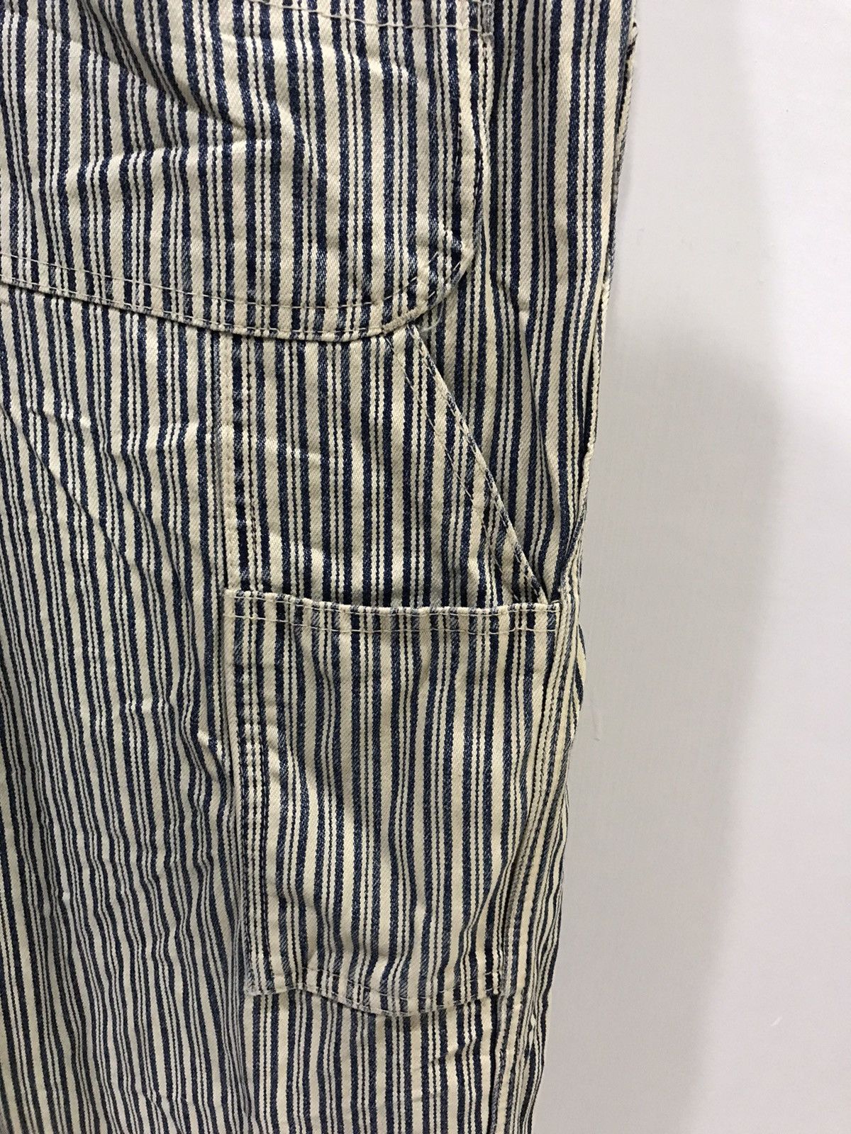 Japanese Brand 🔥For W30-32🔥BLUE WAY Hickory Stripe Overall Size US 34 / EU 50 - 9 Thumbnail