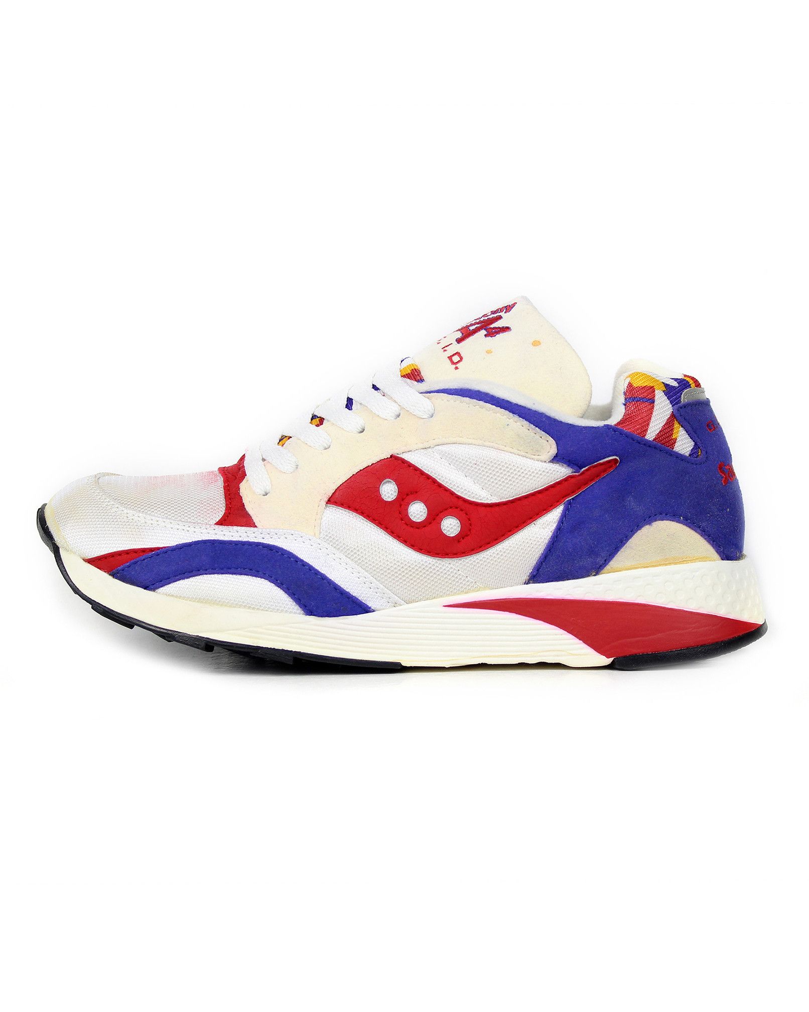 image of Nos 1990 90's Vintage Saucony Grid R4 Kicks Sneakers OG in White, Men's (Size 7)