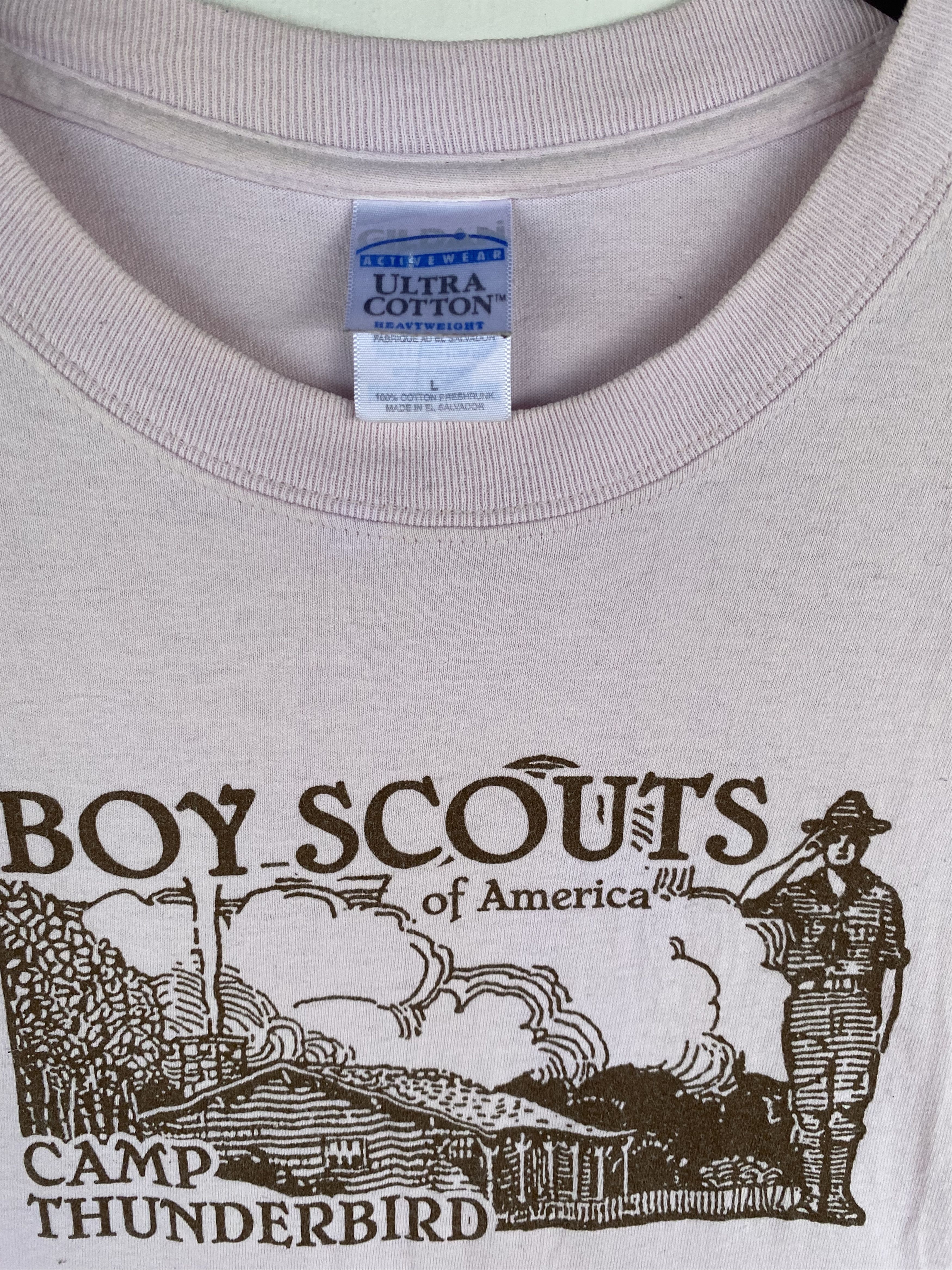 Vintage 💥VINTAGE BOY SCOUTS of America Camp Thunderbird tee shirt Size US L / EU 52-54 / 3 - 2 Thumbnail