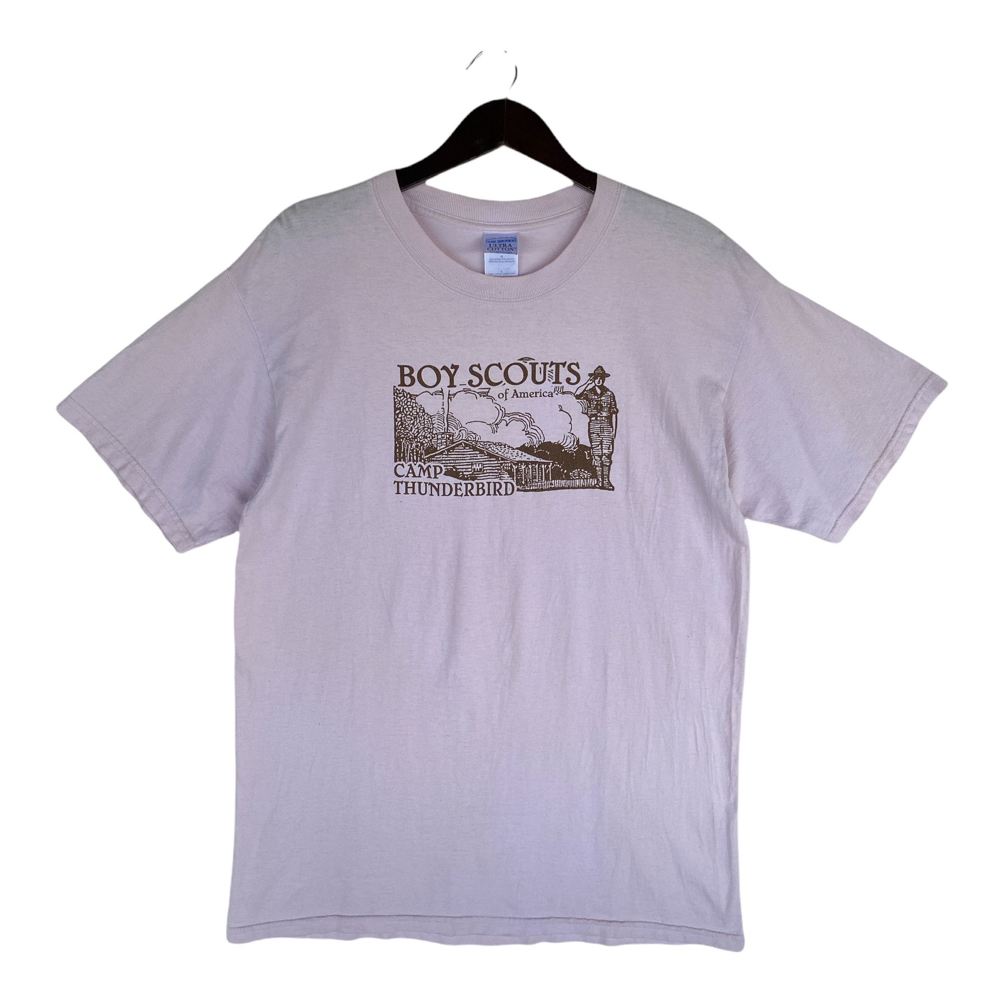 Vintage 💥VINTAGE BOY SCOUTS of America Camp Thunderbird tee shirt Size US L / EU 52-54 / 3 - 1 Thumbnail