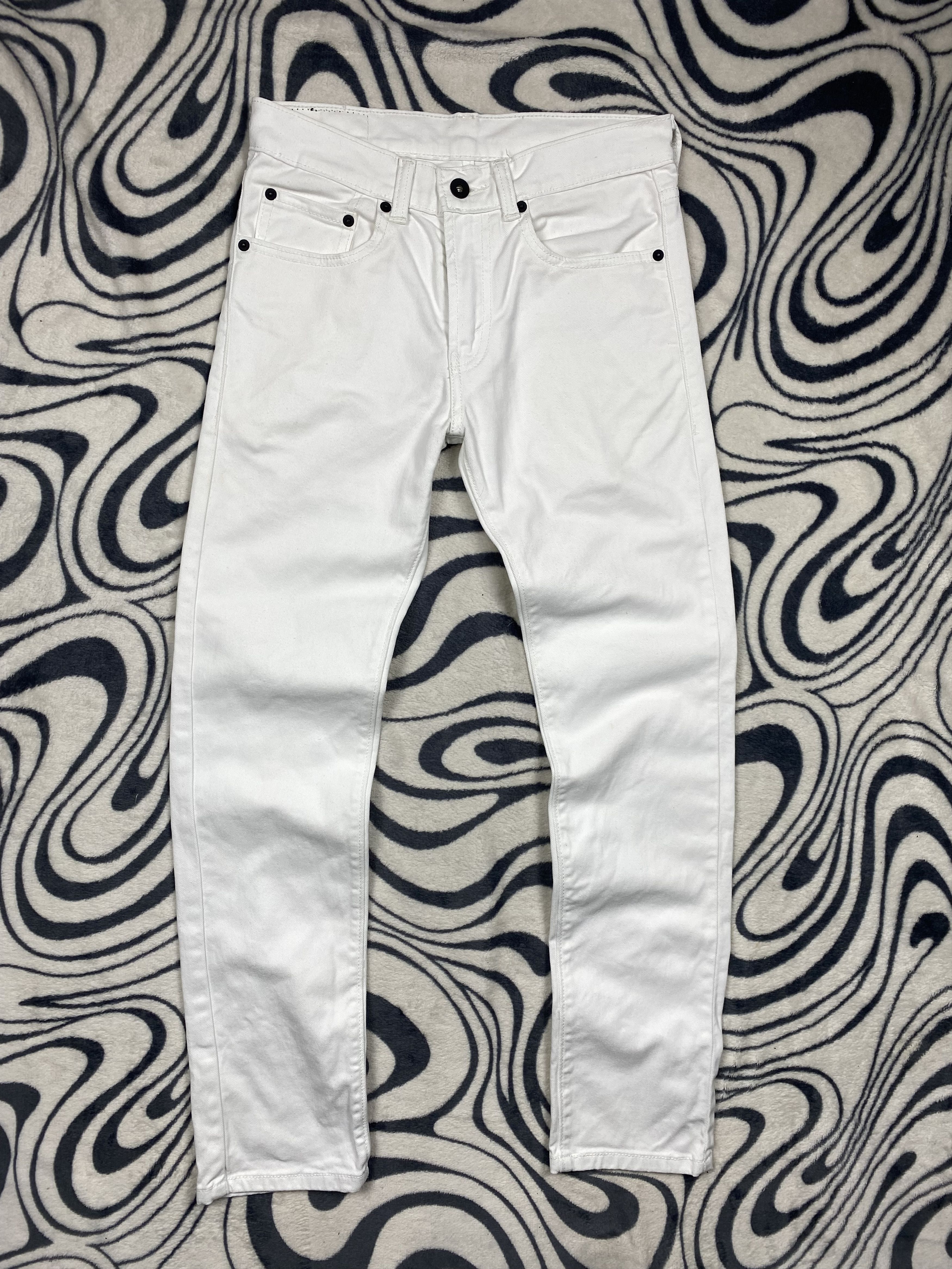 Levi's Vintage Clothing × Vintage Levis 510 Vintage WMNS White Denim Pants Jeans Size 36" / US 14 / IT 50 - 3 Thumbnail