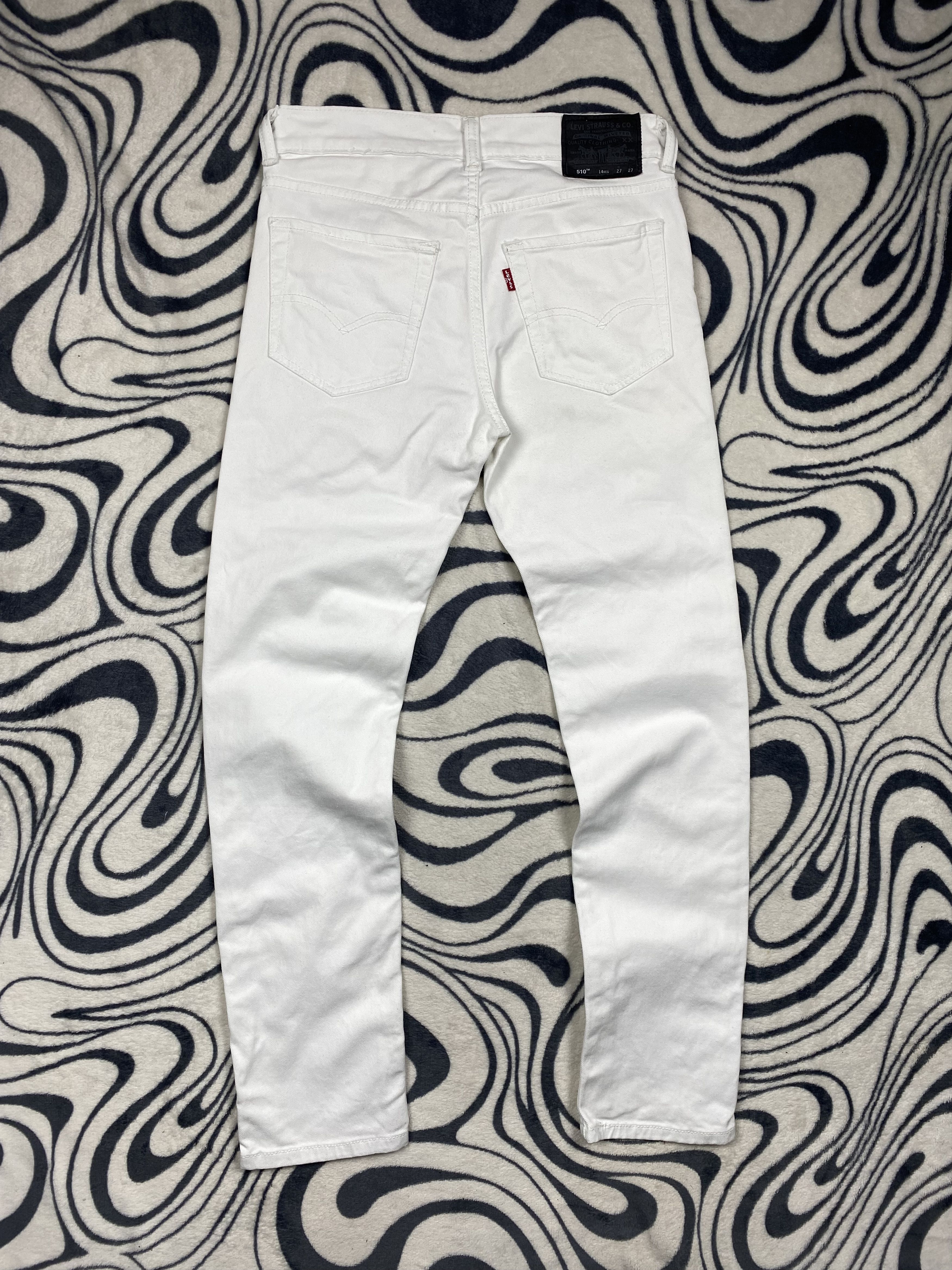 Levi's Vintage Clothing × Vintage Levis 510 Vintage WMNS White Denim Pants Jeans Size 36" / US 14 / IT 50 - 1 Thumbnail