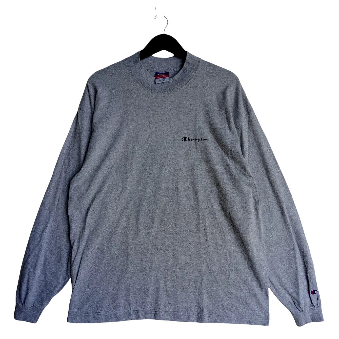 Champion × Vintage CHAMPION Longsleeve small logo spellout tee shirt Size US XL / EU 56 / 4 - 1 Thumbnail