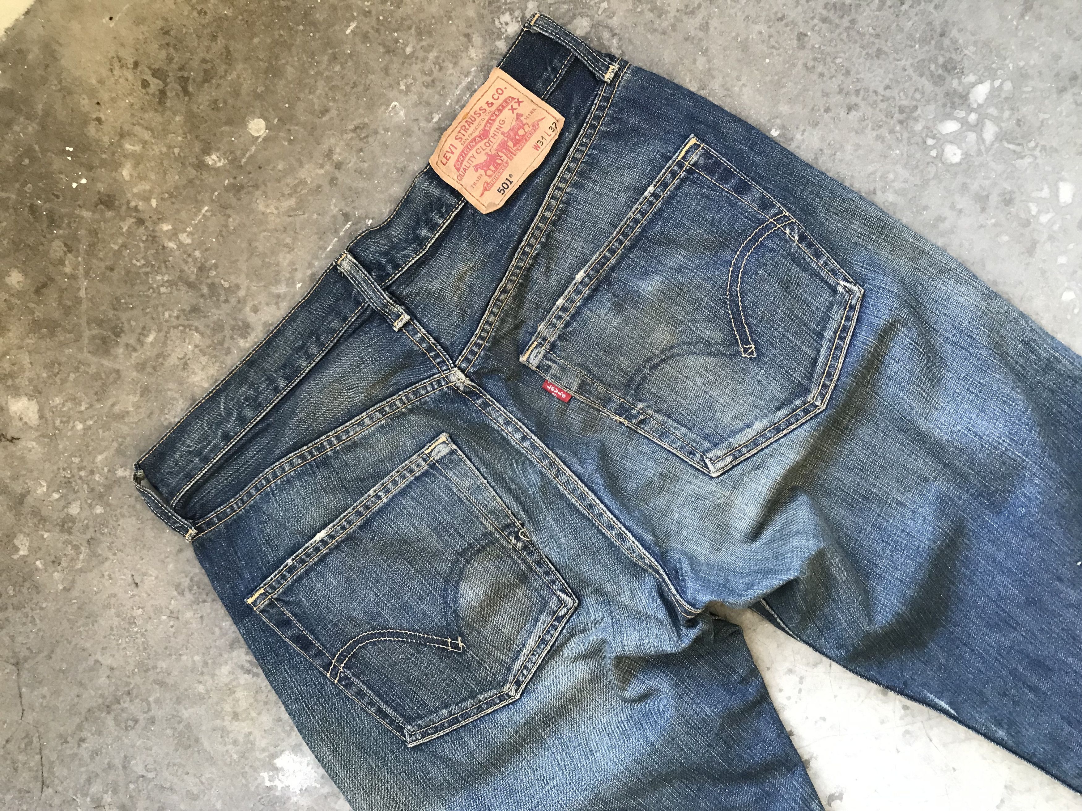 Levi's Levis 501 Dark Blue Faded Denim Size US 32 / EU 48 - 9 Thumbnail
