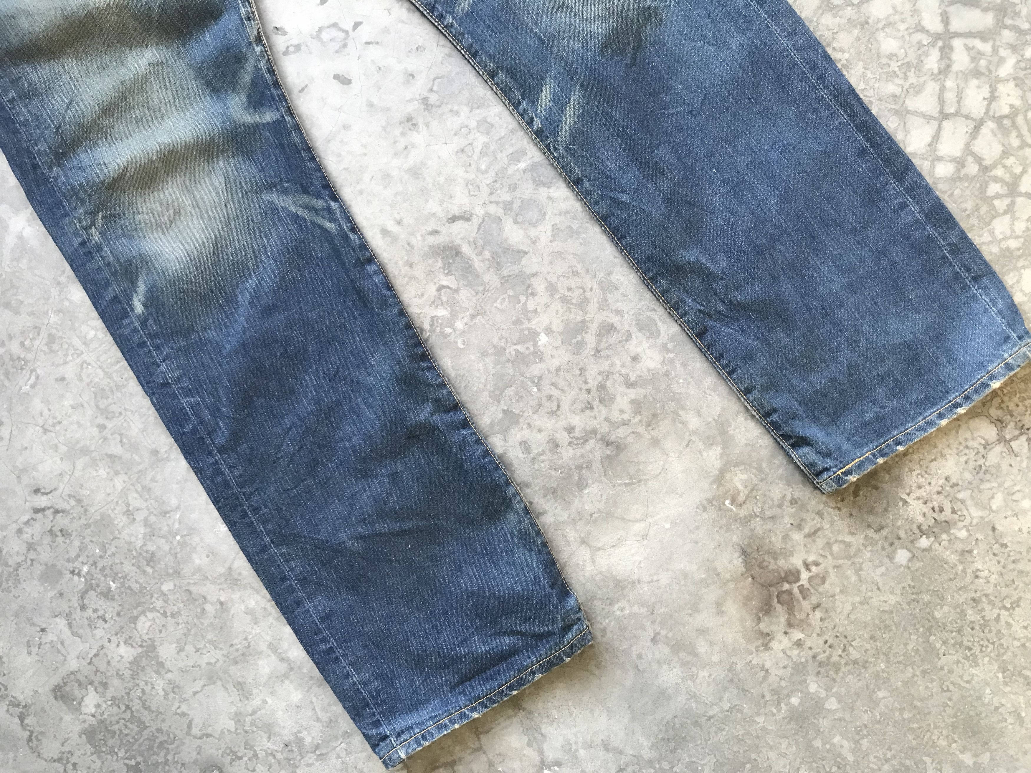 Levi's Levis 501 Dark Blue Faded Denim Size US 32 / EU 48 - 3 Thumbnail