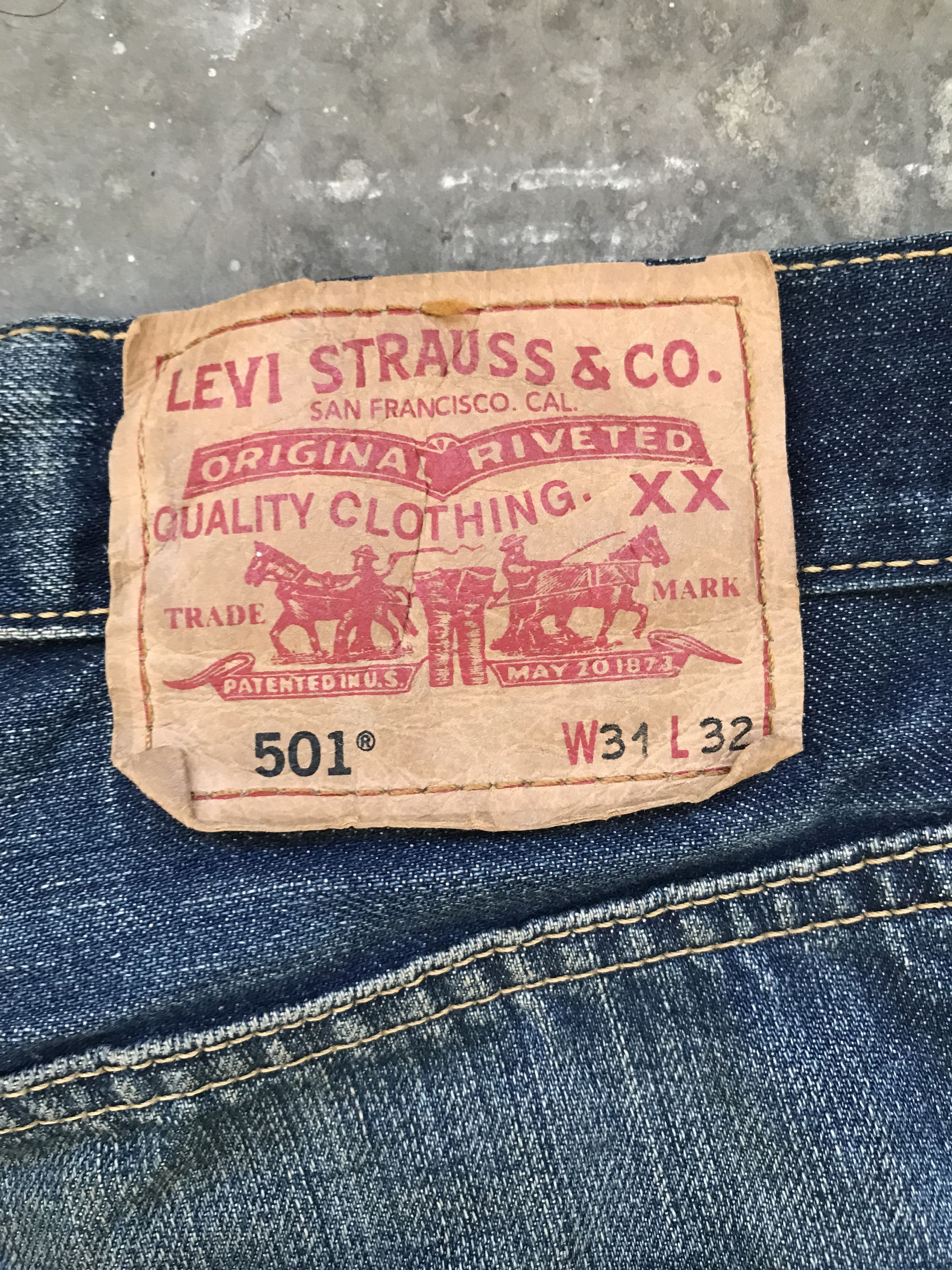Levi's Levis 501 Dark Blue Faded Denim Size US 32 / EU 48 - 12 Thumbnail