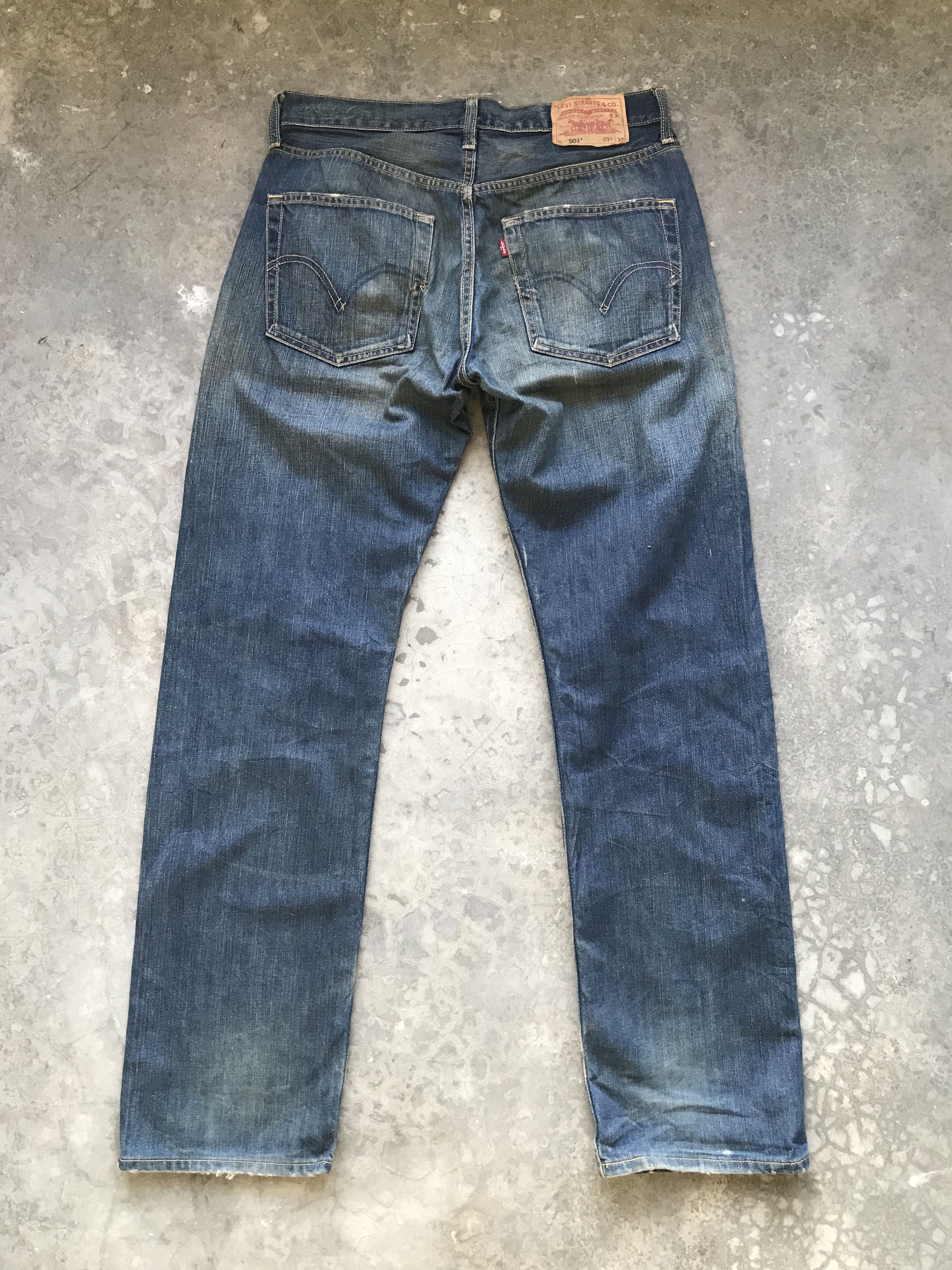 Levi's Levis 501 Dark Blue Faded Denim Size US 32 / EU 48 - 8 Thumbnail