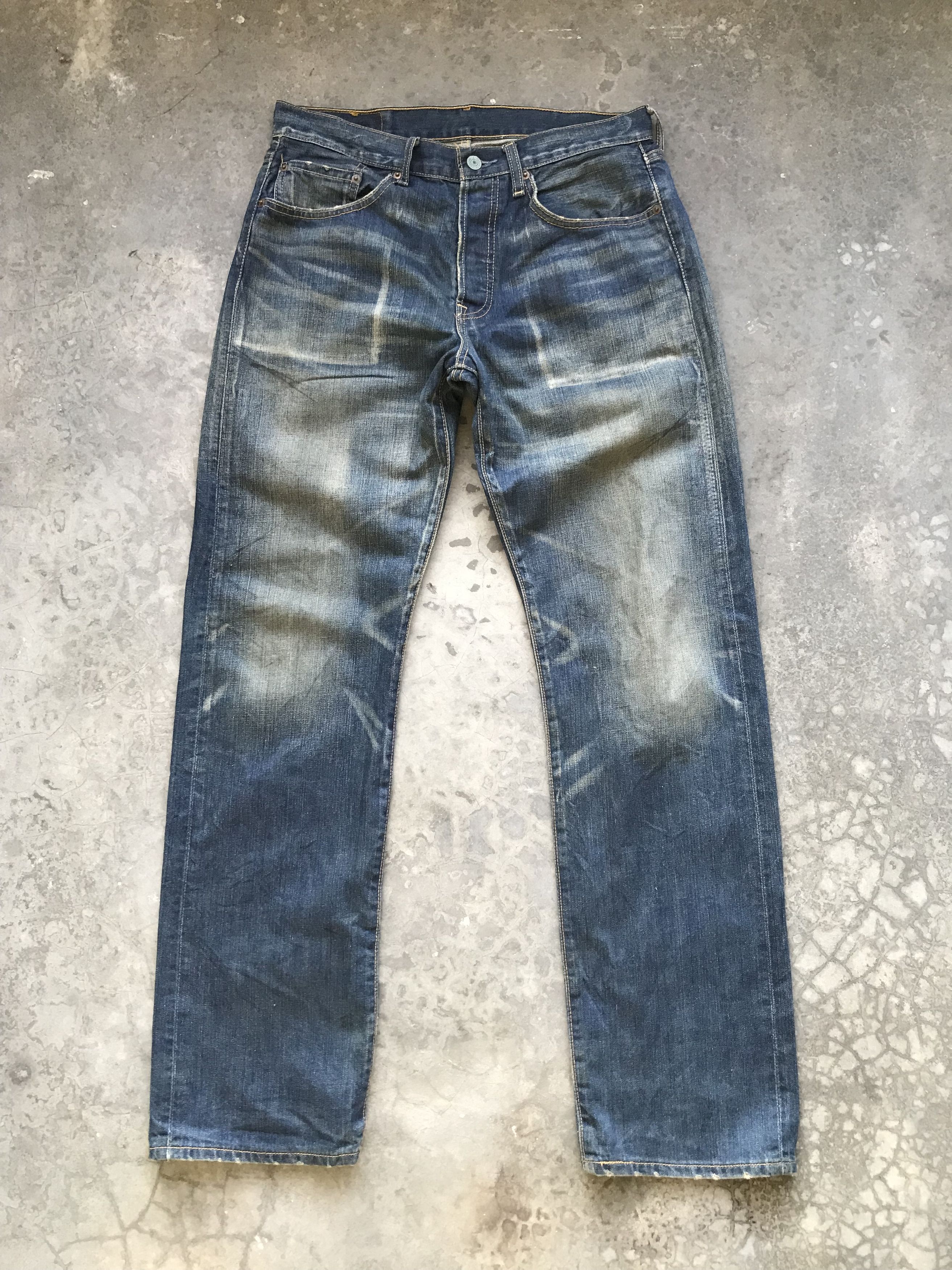 Levi's Levis 501 Dark Blue Faded Denim Size US 32 / EU 48 - 1 Thumbnail