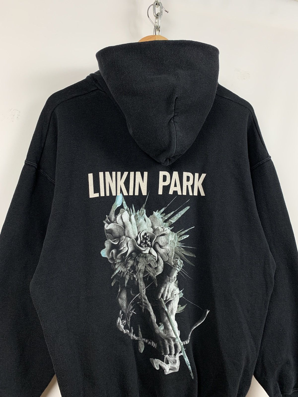 Band Tees 2014 Vintage Linkin Park Faded Black Hoodie Size US XL / EU 56 / 4 - 3 Thumbnail