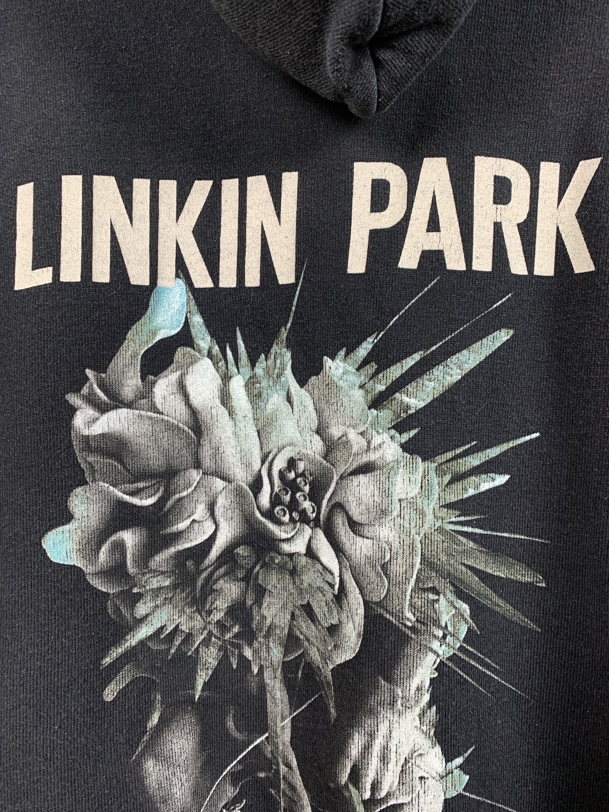 Band Tees 2014 Vintage Linkin Park Faded Black Hoodie Size US XL / EU 56 / 4 - 11 Thumbnail