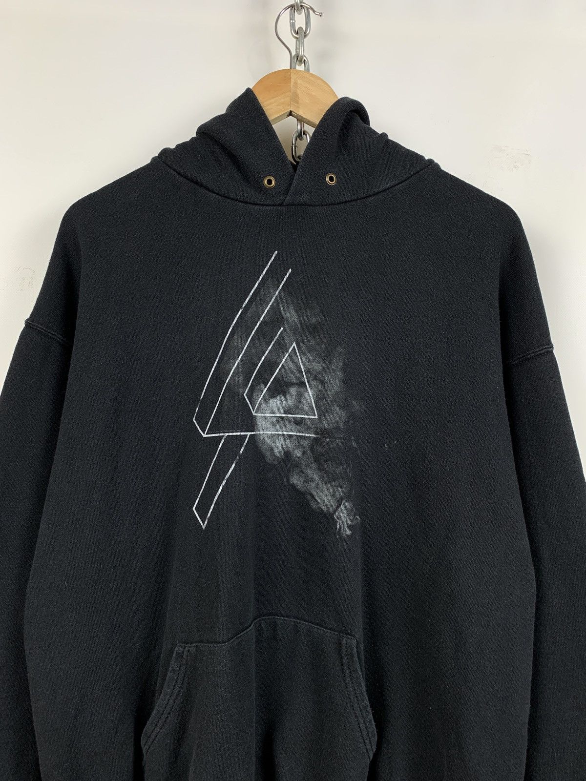 Band Tees 2014 Vintage Linkin Park Faded Black Hoodie Size US XL / EU 56 / 4 - 4 Thumbnail