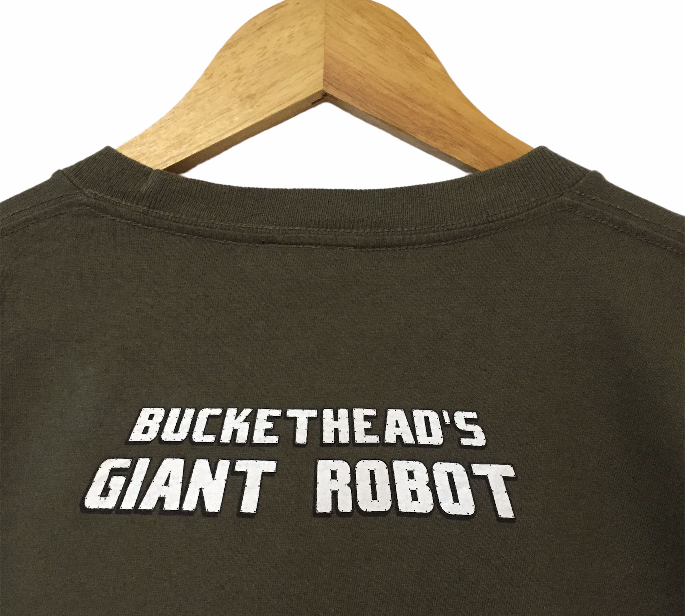 Band Tees VINTAGE 00s BUCKETHEAD GIANT ROBOT HEAVY METAL ALBUM TSHIRT Size US M / EU 48-50 / 2 - 7 Thumbnail