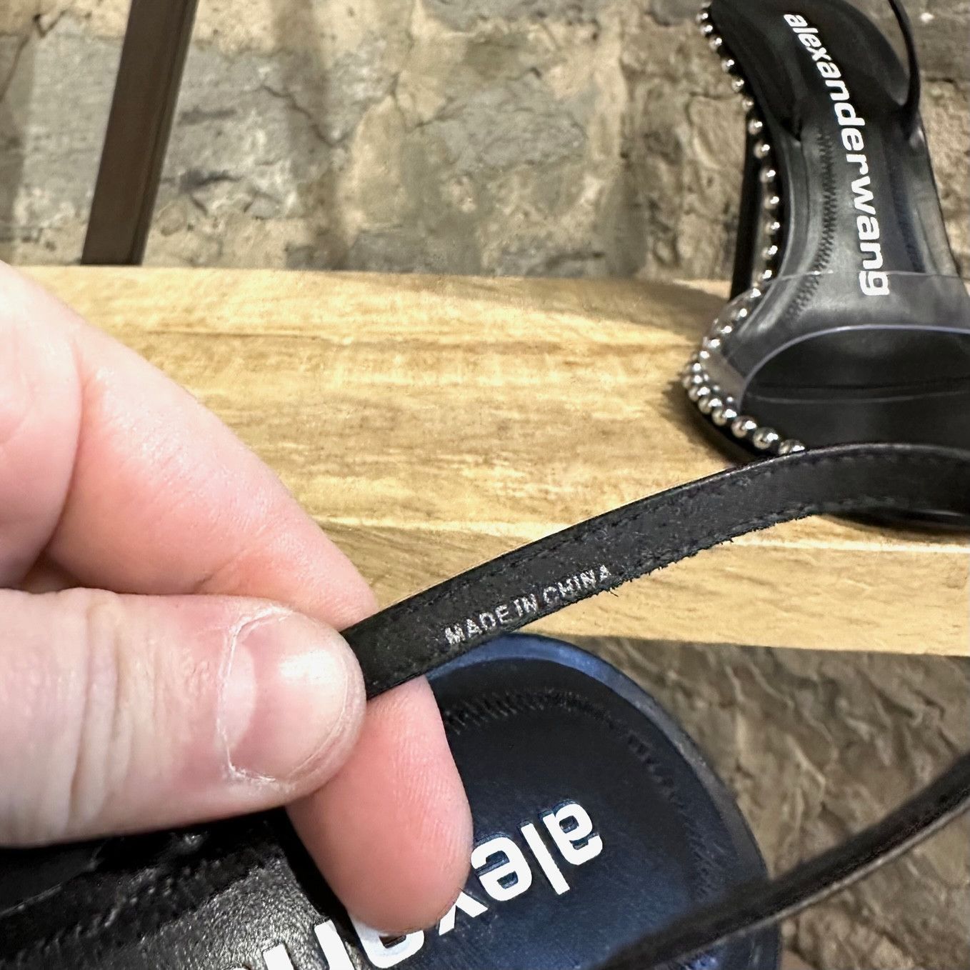 Alexander Wang Alexander Wang Studded PVC Black Nova Sling-back Sandals Size US 8.5 / IT 38.5 - 5 Thumbnail