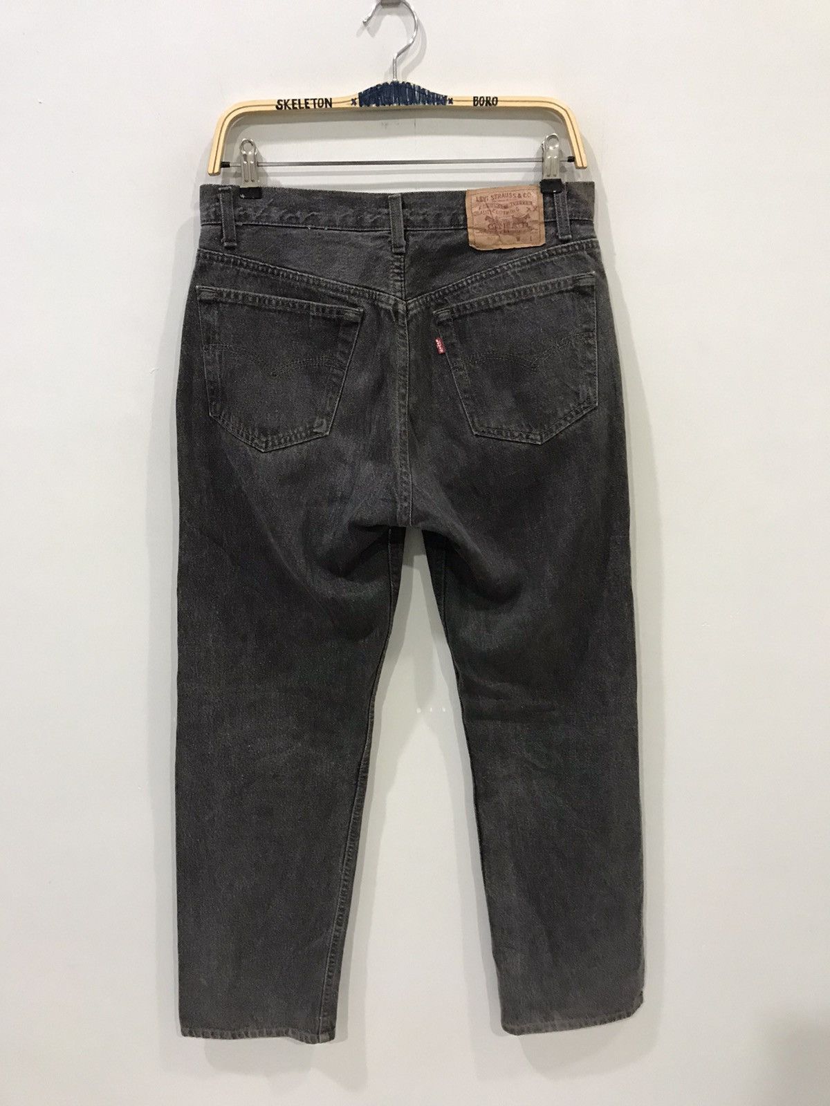 Levi's × Vintage Vintage Levis 90s Black Lot 501 544 Button Usa Denim Size US 31 - 8 Thumbnail