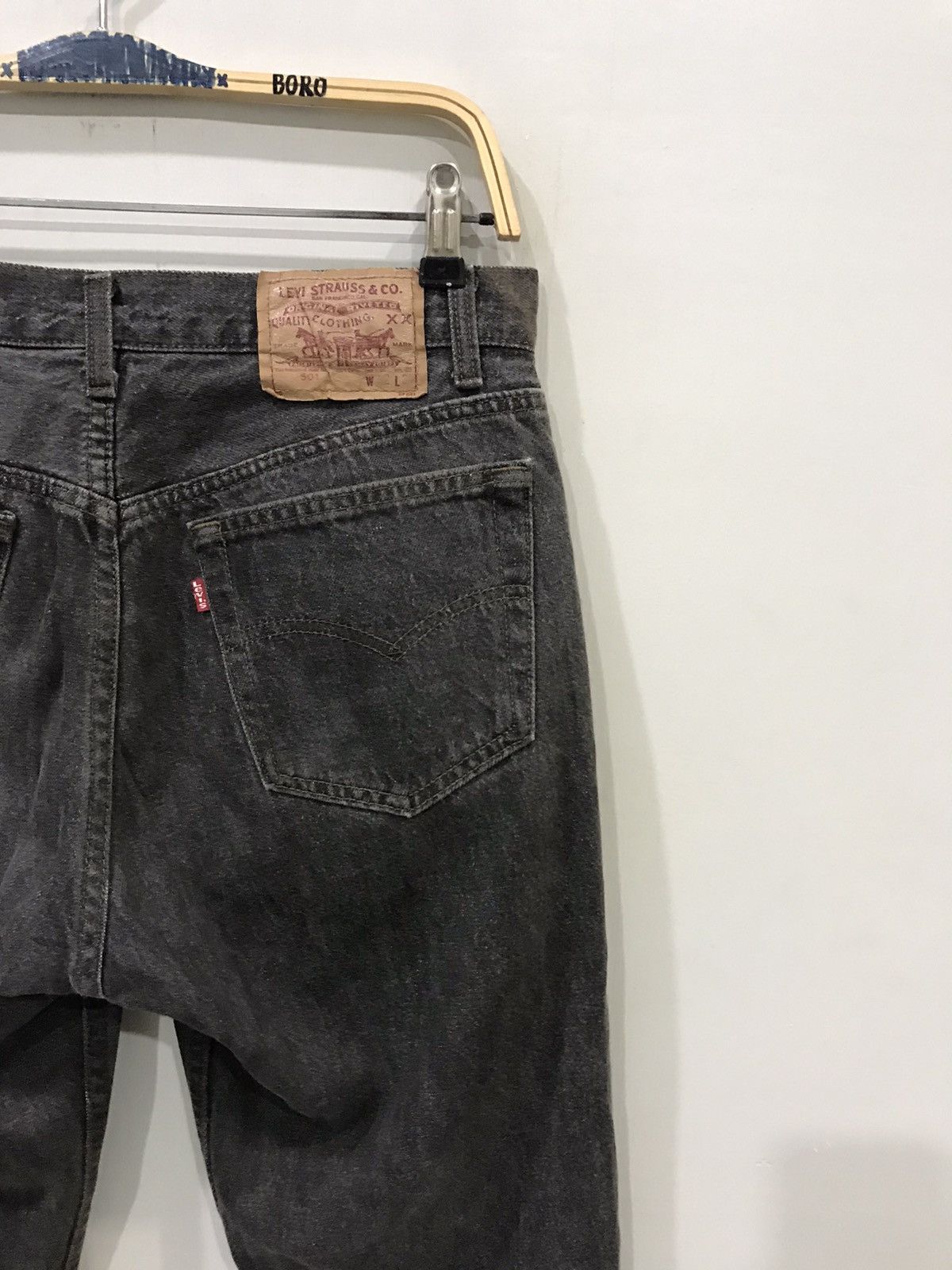 Levi's × Vintage Vintage Levis 90s Black Lot 501 544 Button Usa Denim Size US 31 - 9 Thumbnail