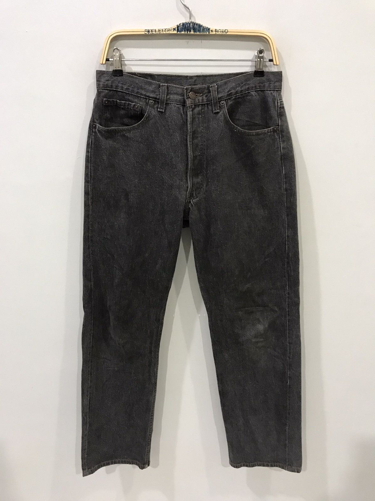 Levi's × Vintage Vintage Levis 90s Black Lot 501 544 Button Usa Denim Size US 31 - 1 Thumbnail