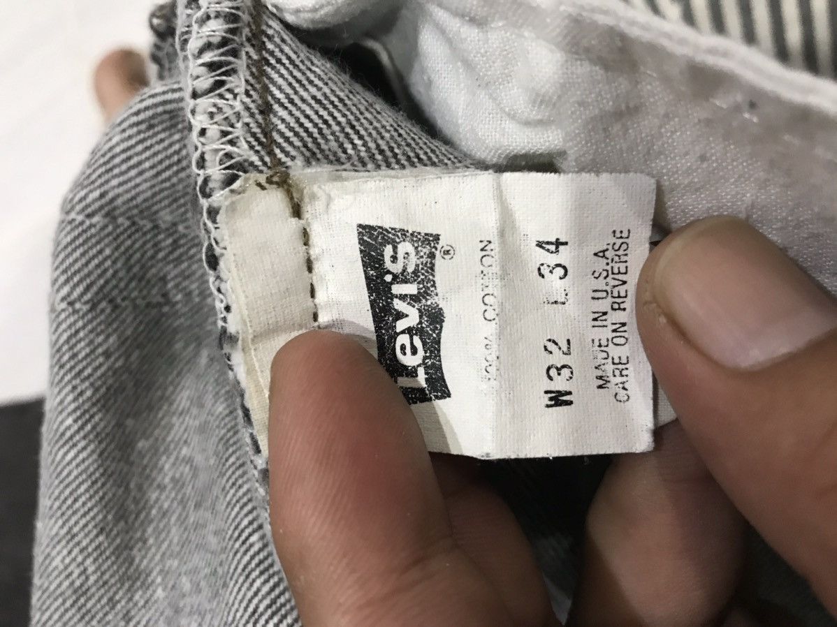 Levi's × Vintage Vintage Levis 90s Black Lot 501 544 Button Usa Denim Size US 31 - 14 Thumbnail