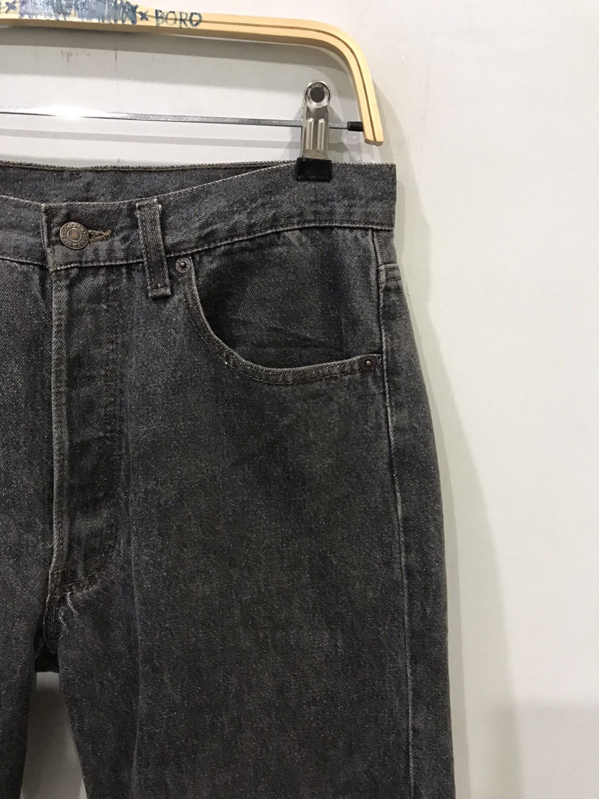 Levi's × Vintage Vintage Levis 90s Black Lot 501 544 Button Usa Denim Size US 31 - 2 Thumbnail
