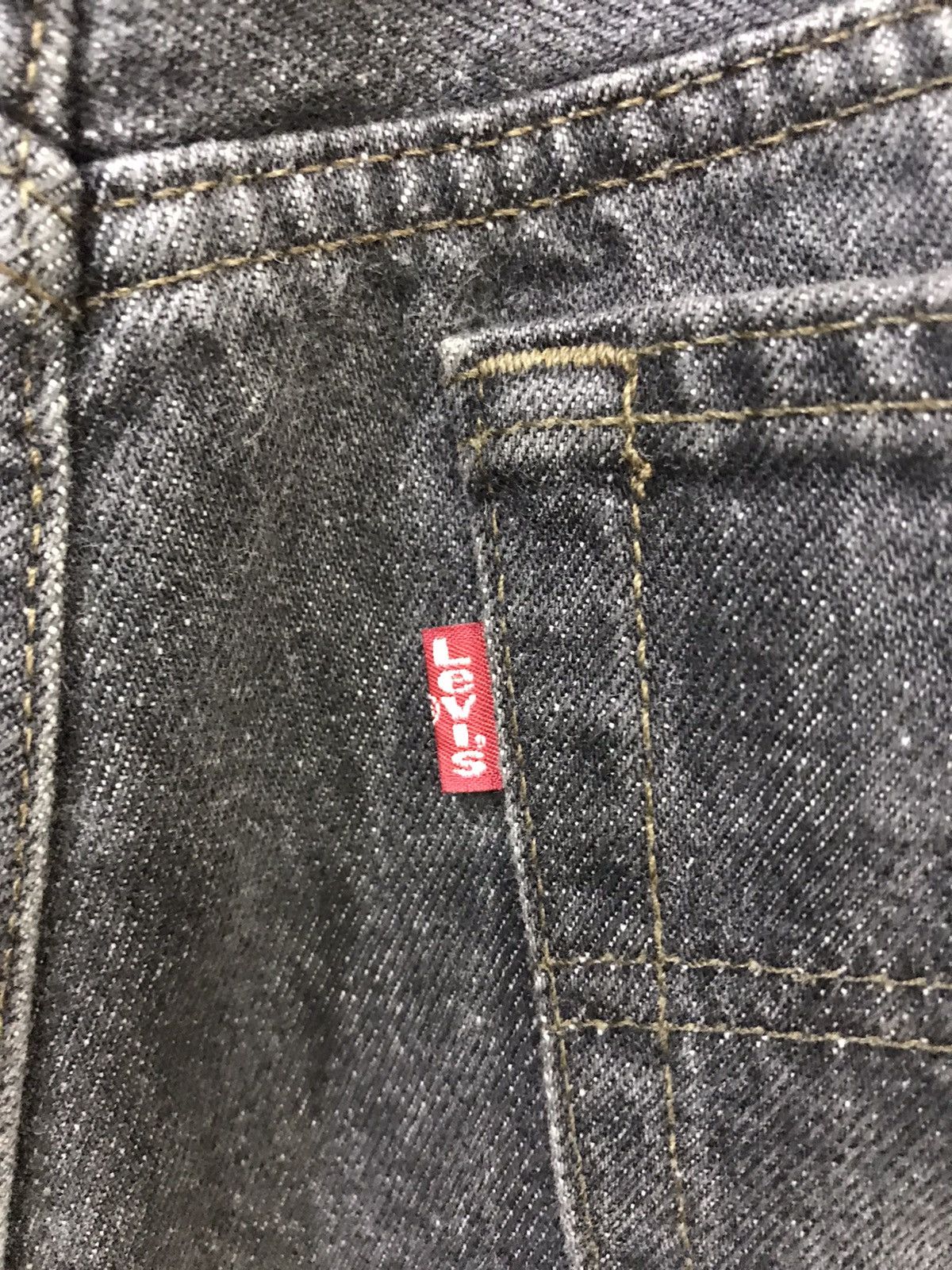 Levi's × Vintage Vintage Levis 90s Black Lot 501 544 Button Usa Denim Size US 31 - 7 Thumbnail