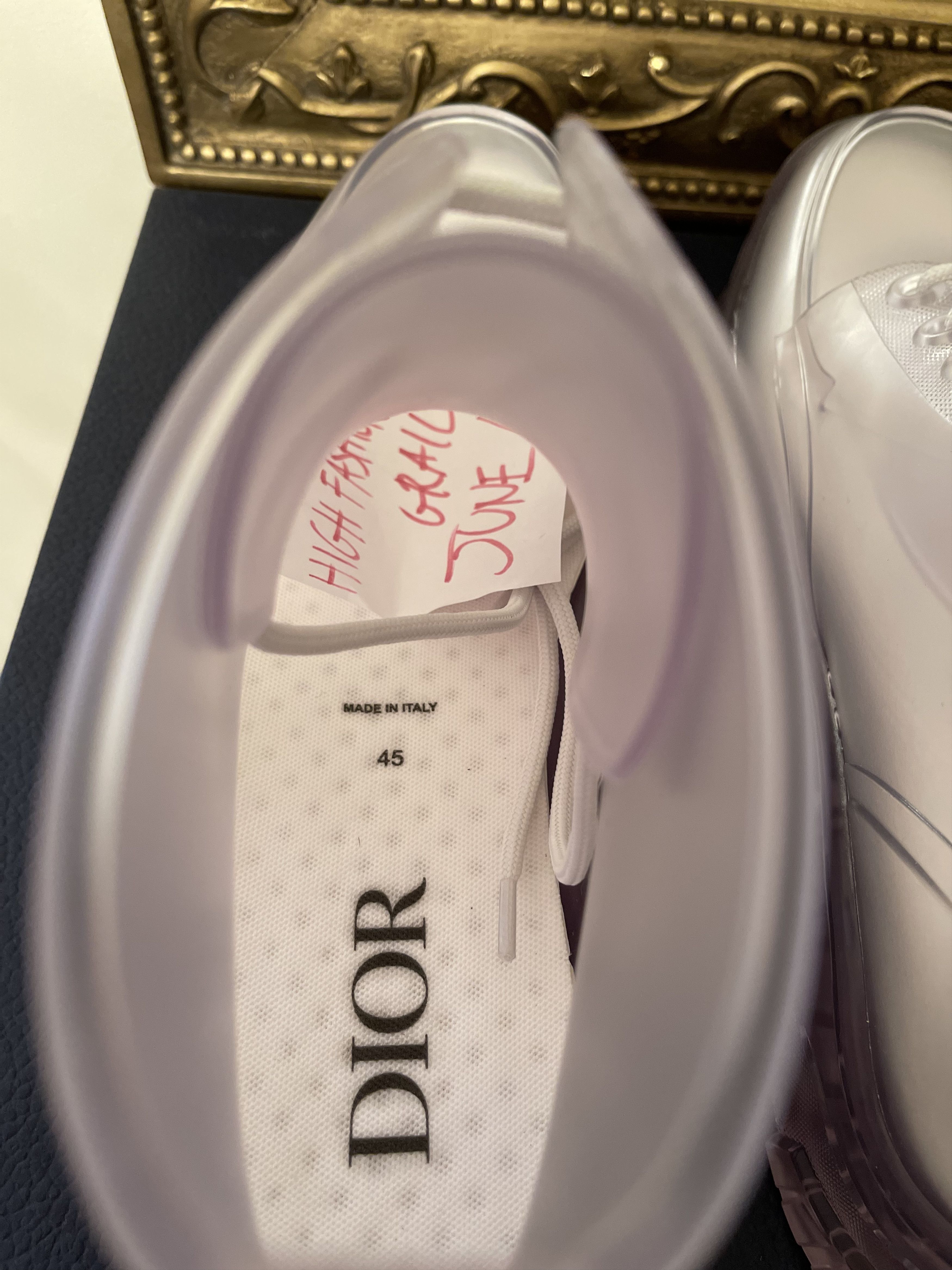 Dior DIOR AND DANIELARSHAM TRANSLUCENTWHITE HIGHTOP RUBBER BOOTS Size US 12 / EU 45 - 24 Thumbnail