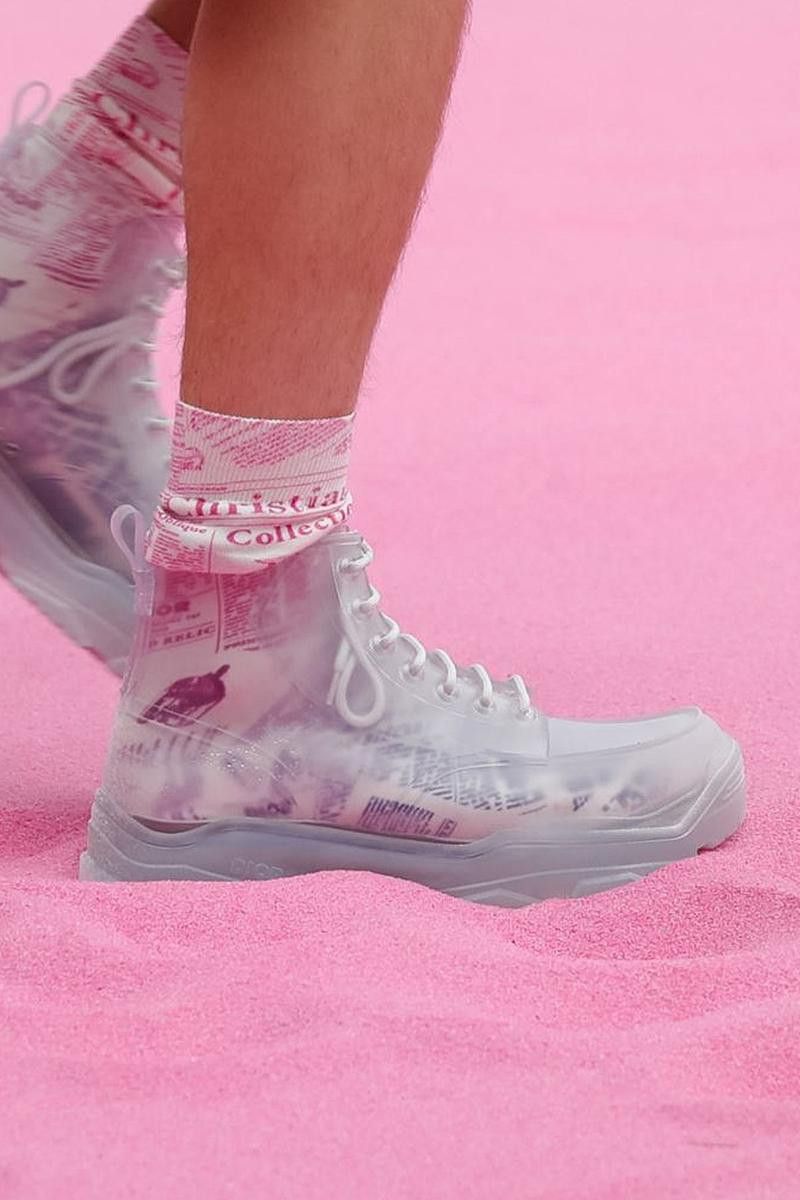 Dior DIOR AND DANIELARSHAM TRANSLUCENTWHITE HIGHTOP RUBBER BOOTS Size US 12 / EU 45 - 13 Thumbnail
