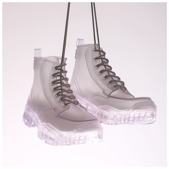 Dior DIOR AND DANIELARSHAM TRANSLUCENTWHITE HIGHTOP RUBBER BOOTS Size US 12 / EU 45 - 16 Thumbnail