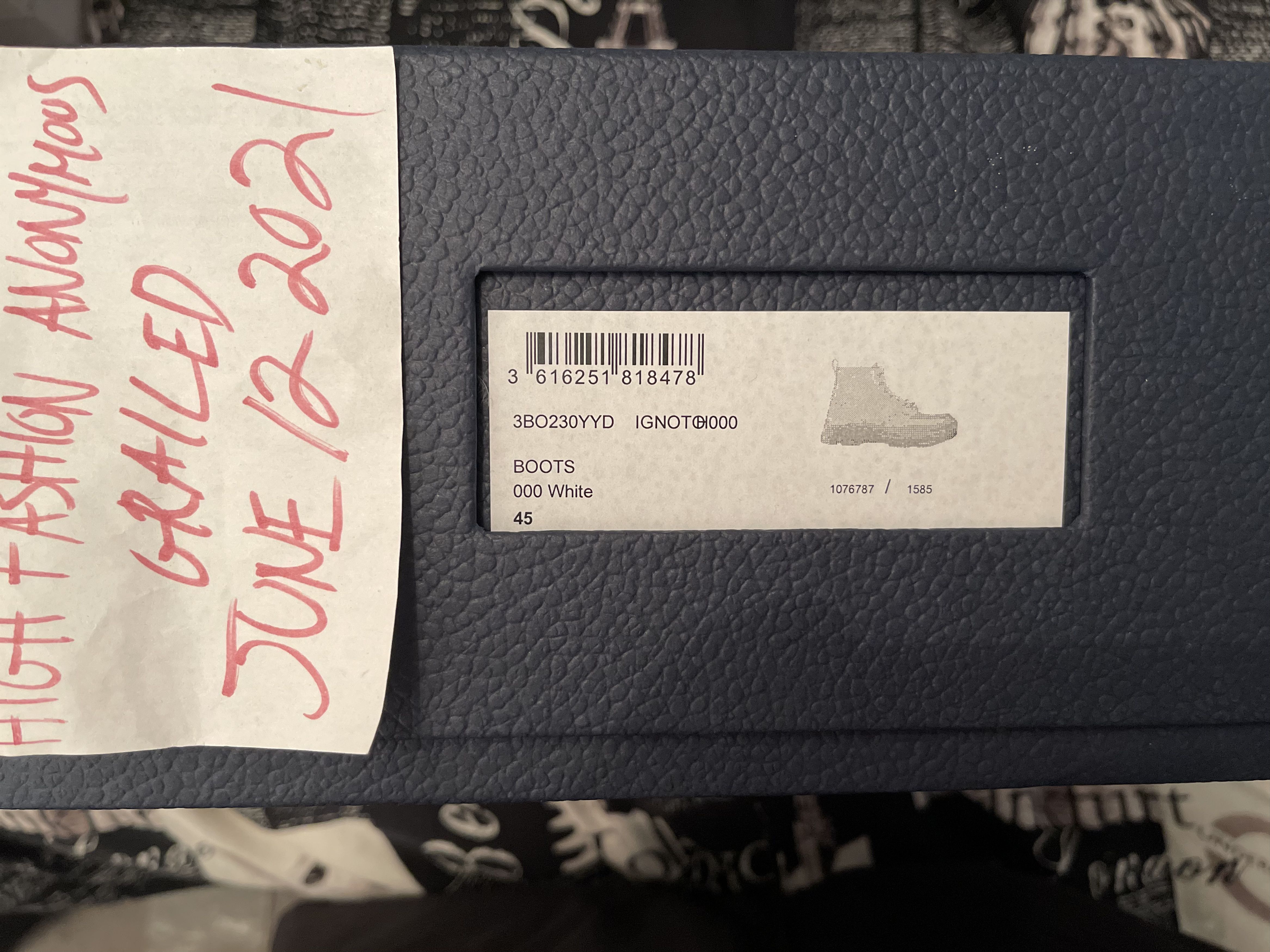 Dior DIOR AND DANIELARSHAM TRANSLUCENTWHITE HIGHTOP RUBBER BOOTS Size US 12 / EU 45 - 25 Thumbnail