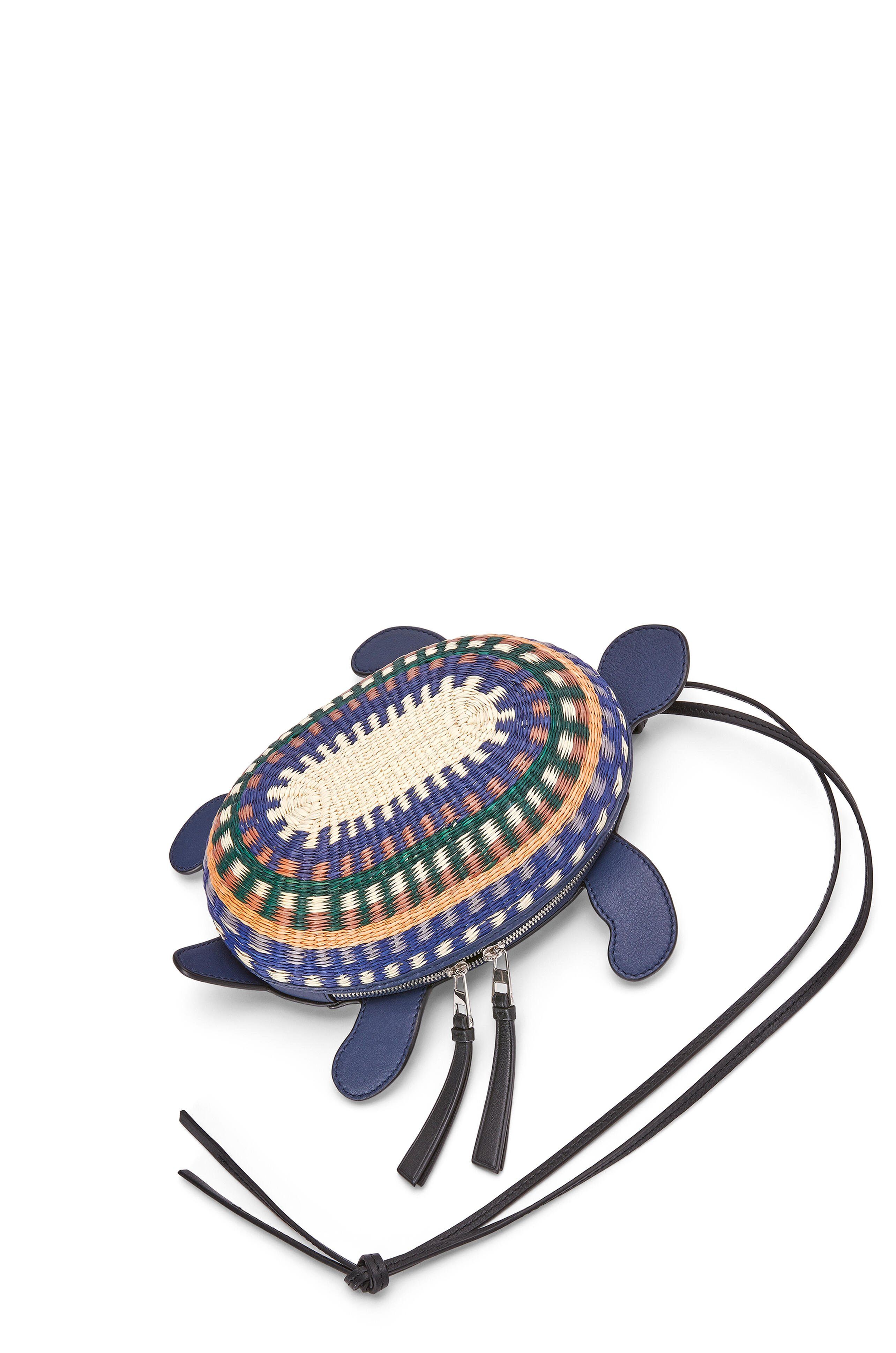 Loewe LOEWExPAULA’S IBIZA TURTLE POUCH IN TOQUILLA PALM &CALFSKIN Size ONE SIZE - 1 Thumbnail