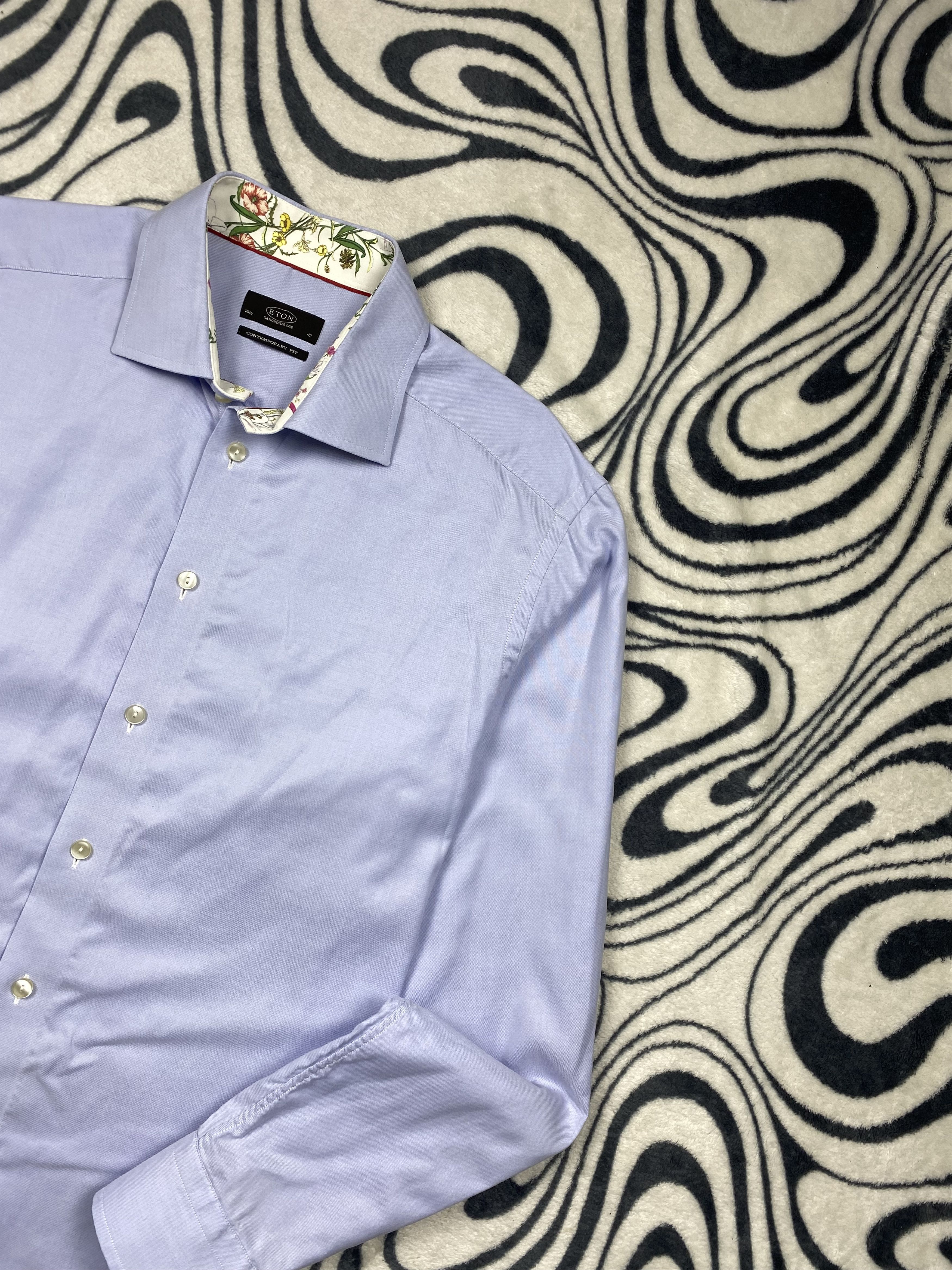 Eton × Vintage Eton Vintage Mens Long Sleeve Shirt Size US L / EU 52-54 / 3 - 2 Thumbnail