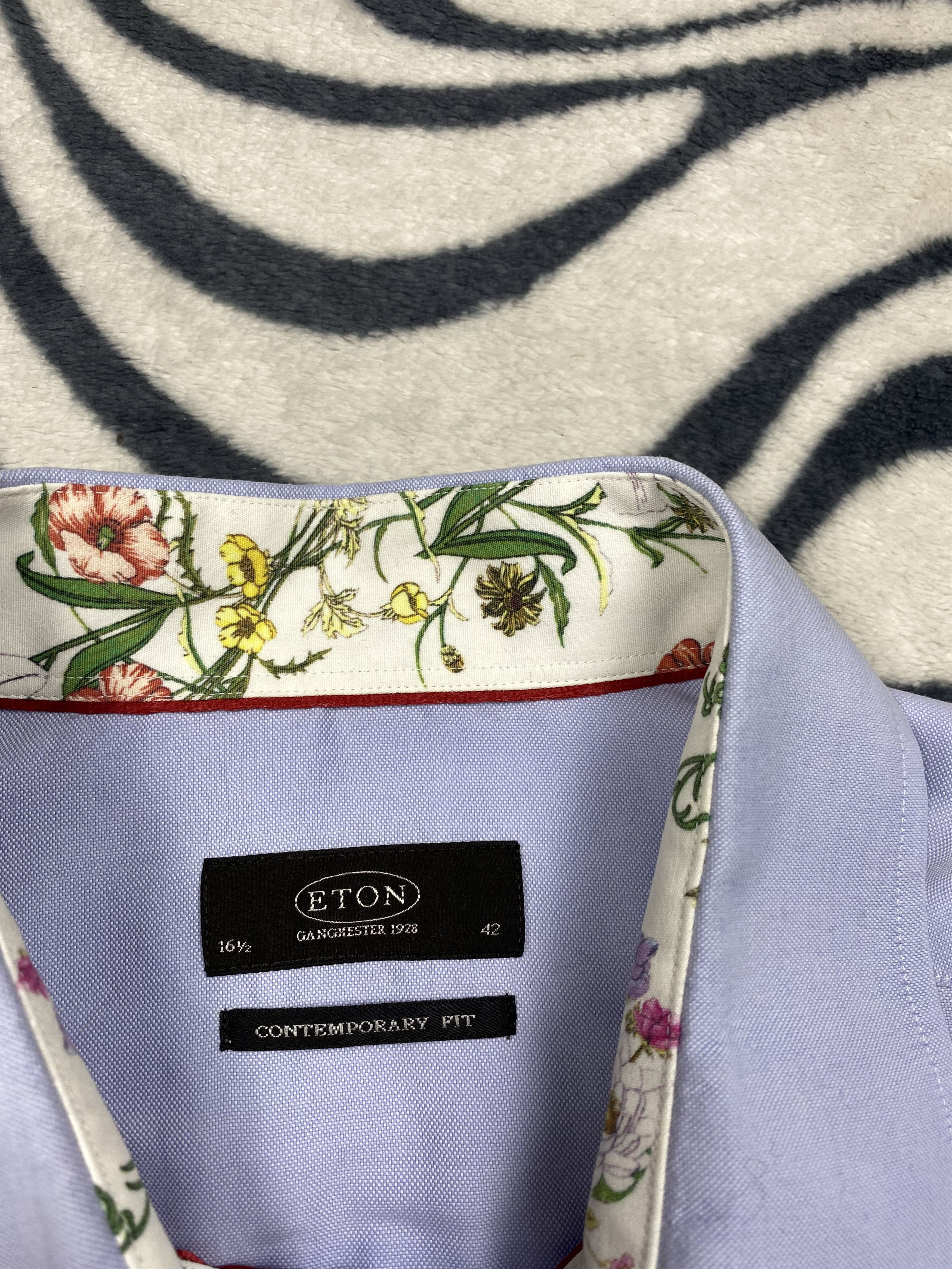Eton × Vintage Eton Vintage Mens Long Sleeve Shirt Size US L / EU 52-54 / 3 - 3 Thumbnail