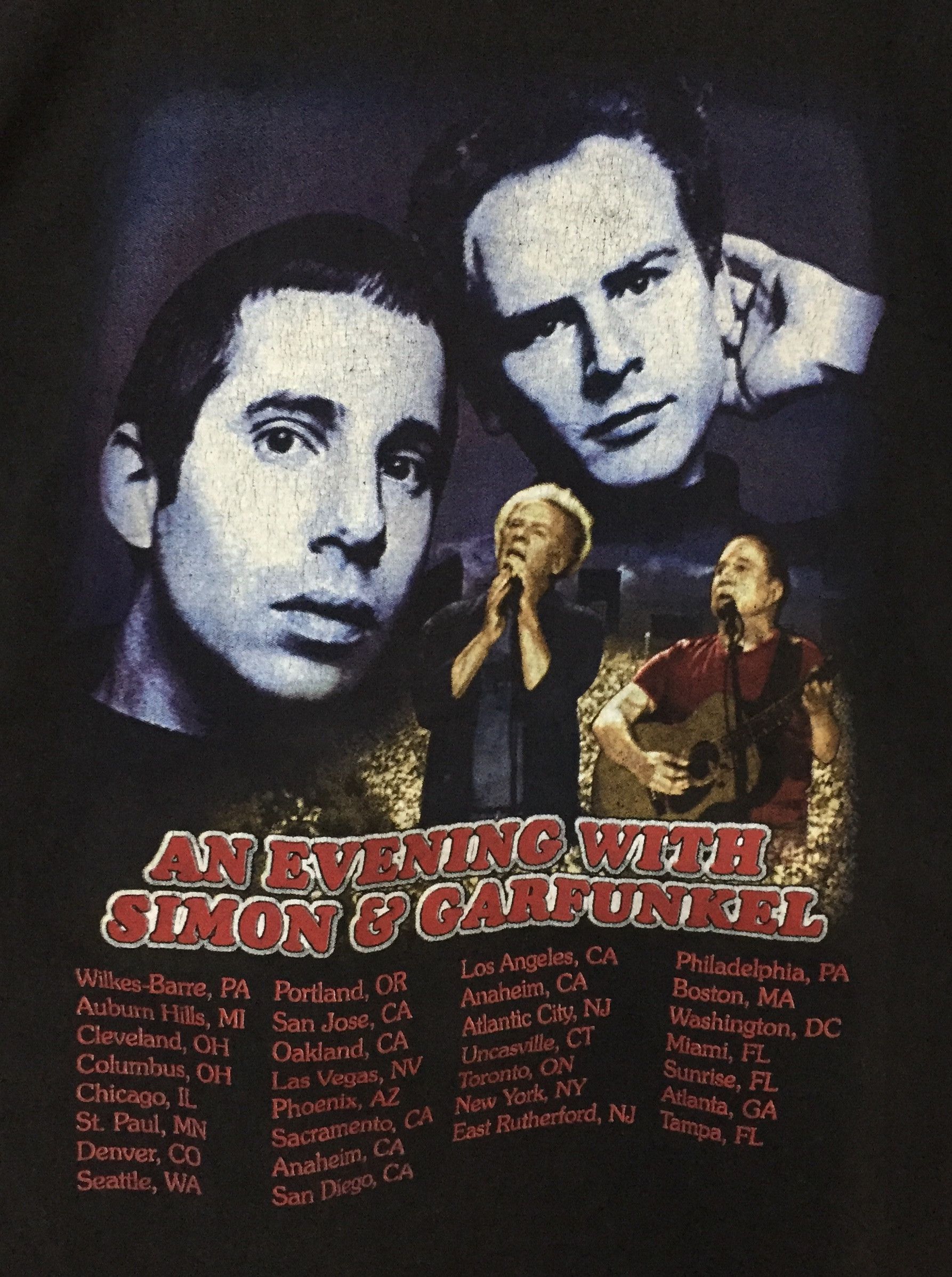 Band Tees VINTAGE SIMON AND GARFUNKEL FOLK ROCK DUO TOUR BAND TSHIRT Size US L / EU 52-54 / 3 - 8 Thumbnail