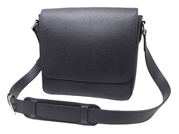 Louis Vuitton Roman PM Shoulder Bag Tiger Line Ardoise Gray Close To Black With Storage Bag