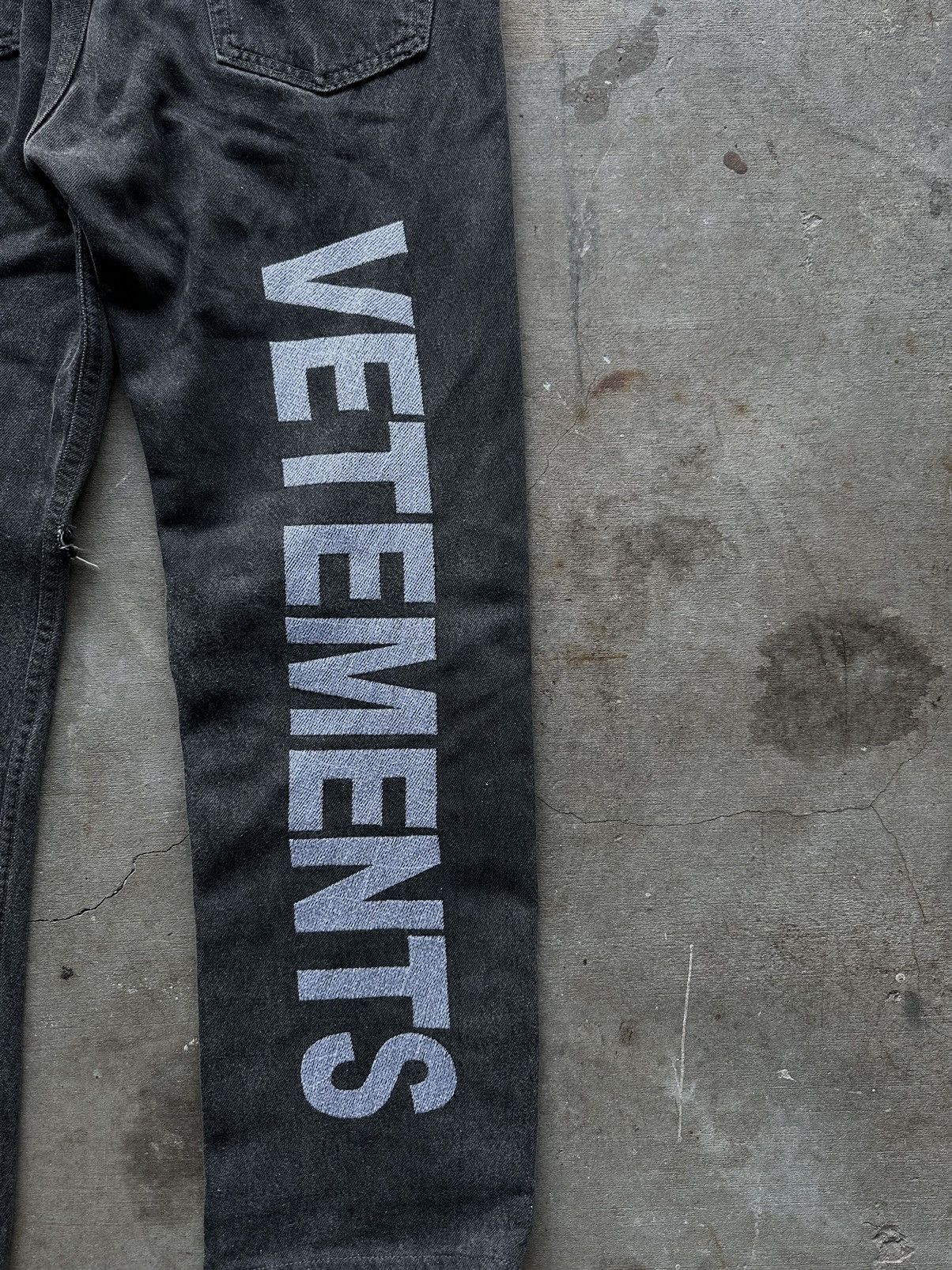 Vetements Vetements 501 Back Logo Denim Size US 31 - 3 Thumbnail
