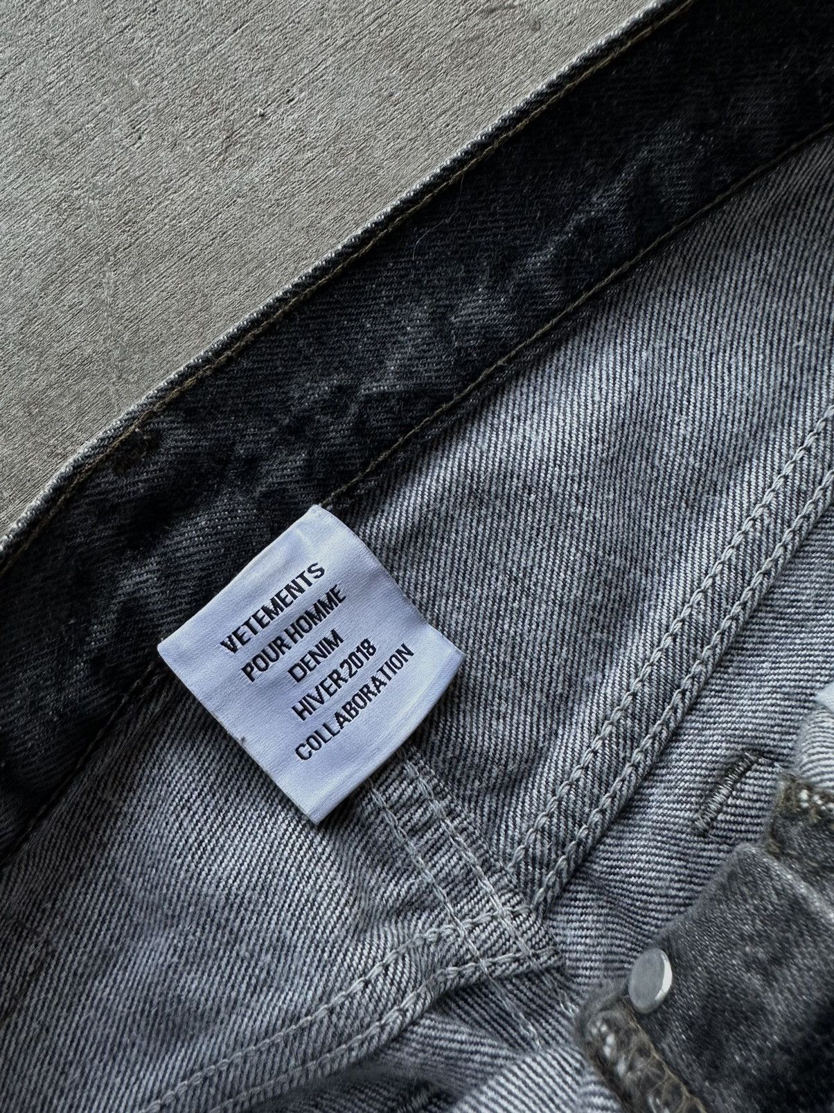 Vetements Vetements 501 Back Logo Denim Size US 31 - 4 Thumbnail