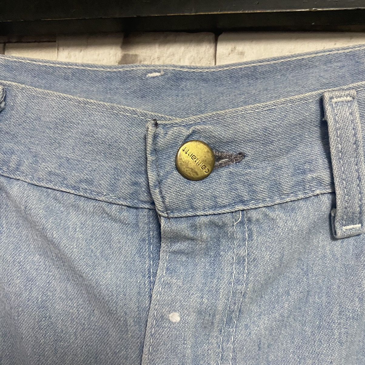 Carhartt Vintage Carhartt Denim Carpenter Light Wash Size US 32 / EU 48 - 14 Thumbnail