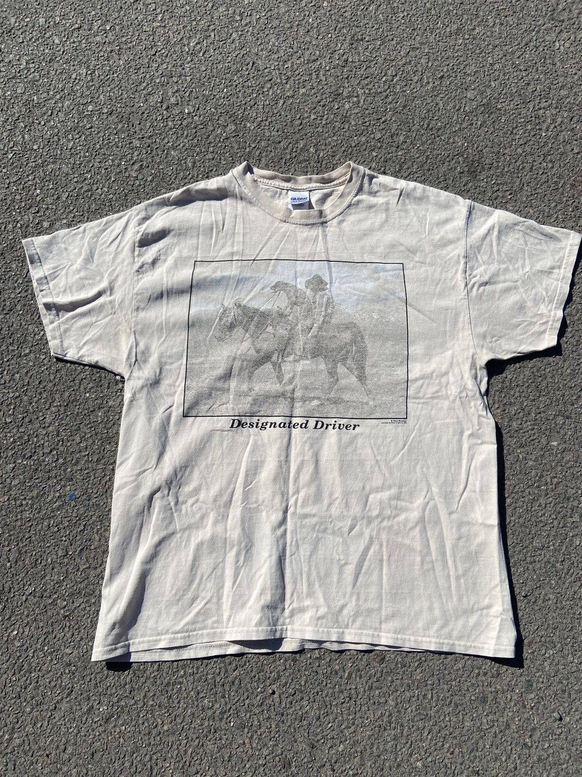Vintage VTG Paul Stanton Y2K Graphics USA Designated Driver T Shirt Size US XL / EU 56 / 4 - 1 Thumbnail