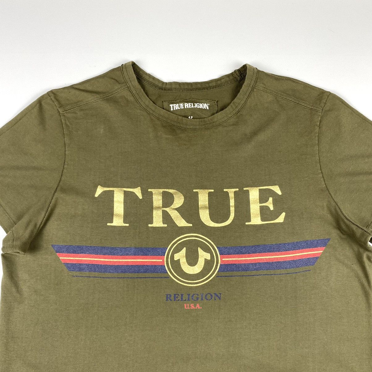 True Religion Y2K Vintage True Religion USA T Shirt Size US M / EU 48-50 / 2 - 2 Thumbnail