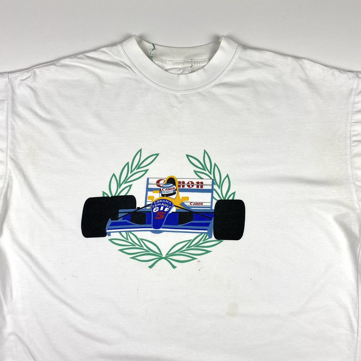 Canon × Vintage 80-90’s Rare Vintage Canon Formula Uno Racing T Shirt Size US XL / EU 56 / 4 - 2 Thumbnail